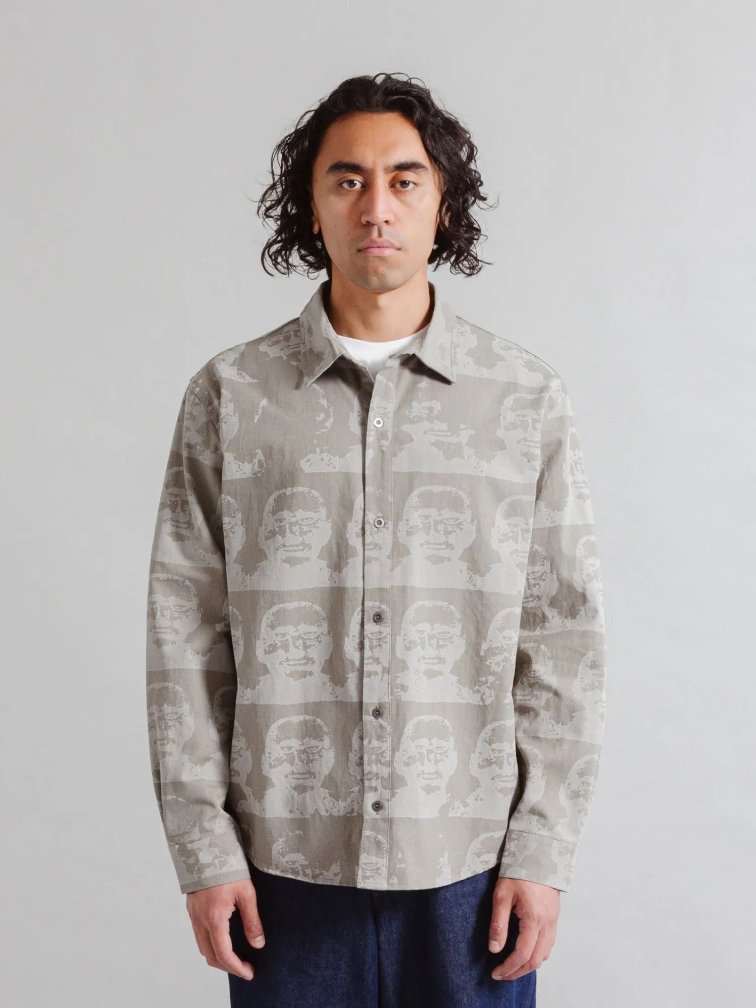 Рубашка Heresy Stone Head Shirt Green