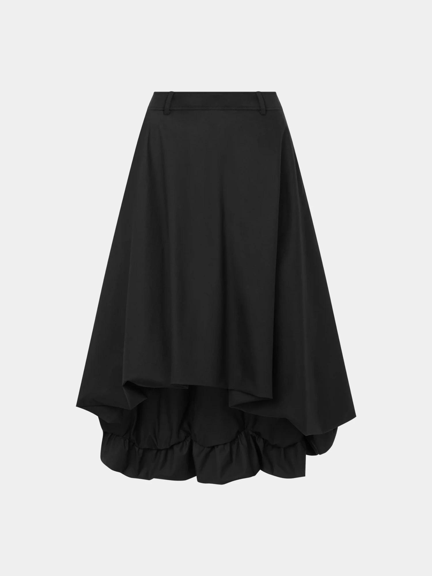 Женская юбка MOSCHINO Poplin Midi Skirt Black
