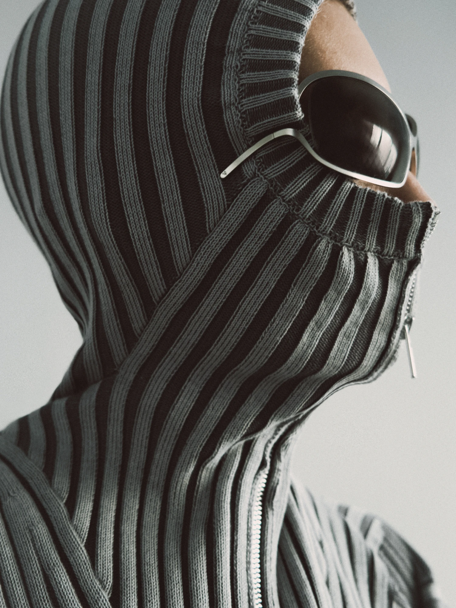 Кардиган LUEDER Healer Knit Zip Jacket Silver Grey
