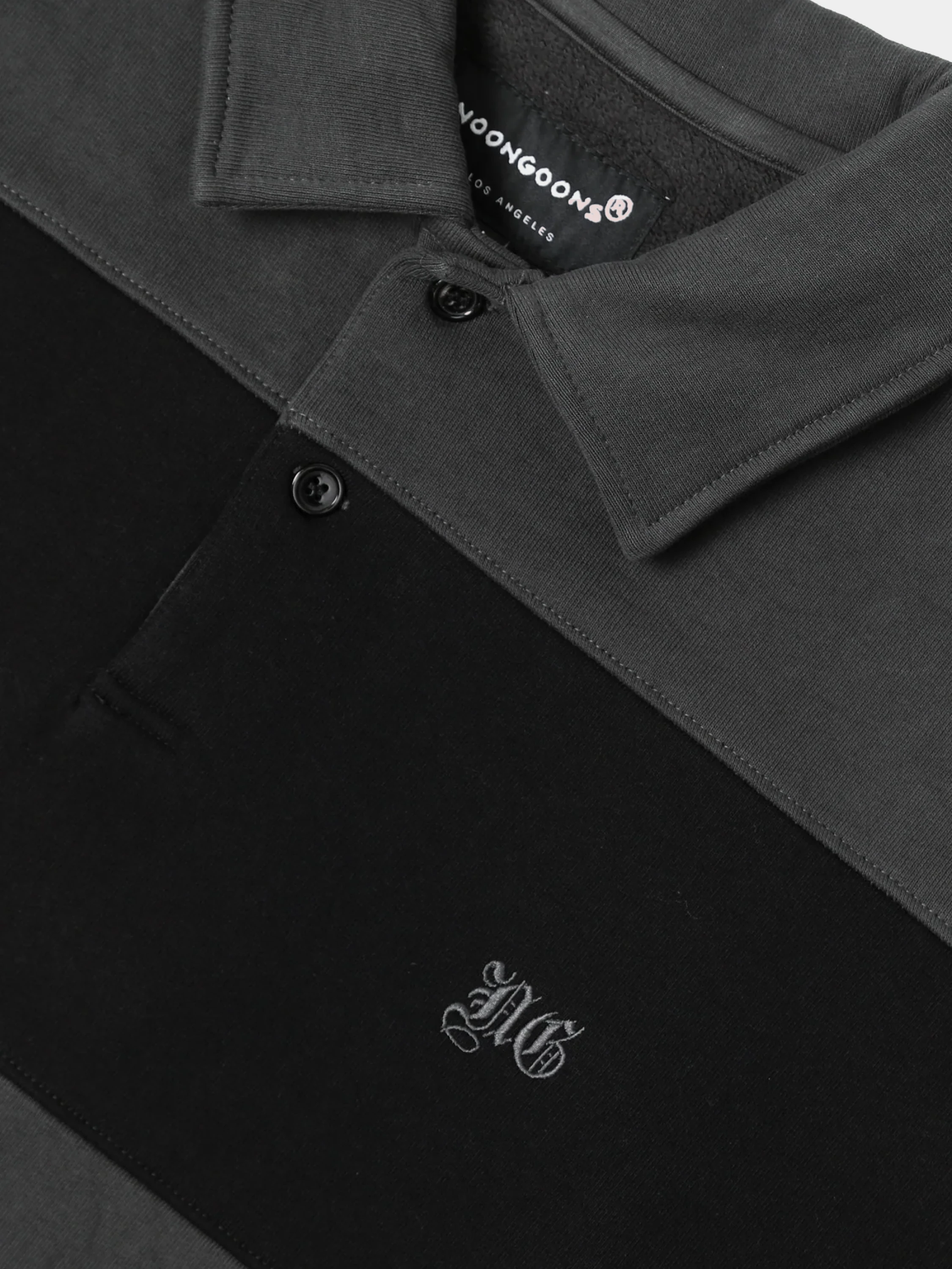 Флисовое поло Noon Goons Prolific Rugby Fleece Polo Black