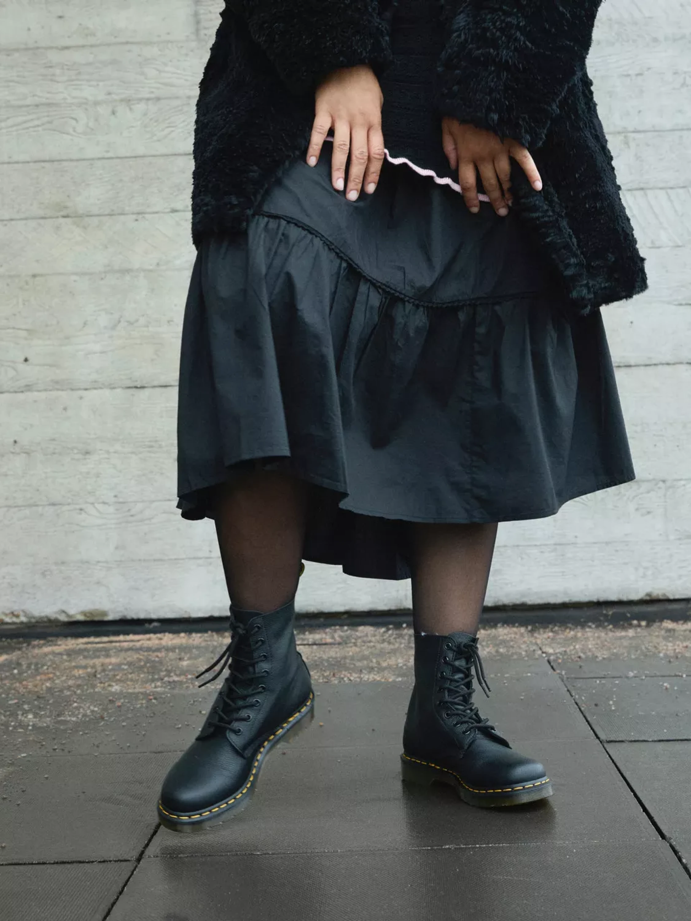 Женские ботинки Dr. Martens 1460 Virginia Leather Black