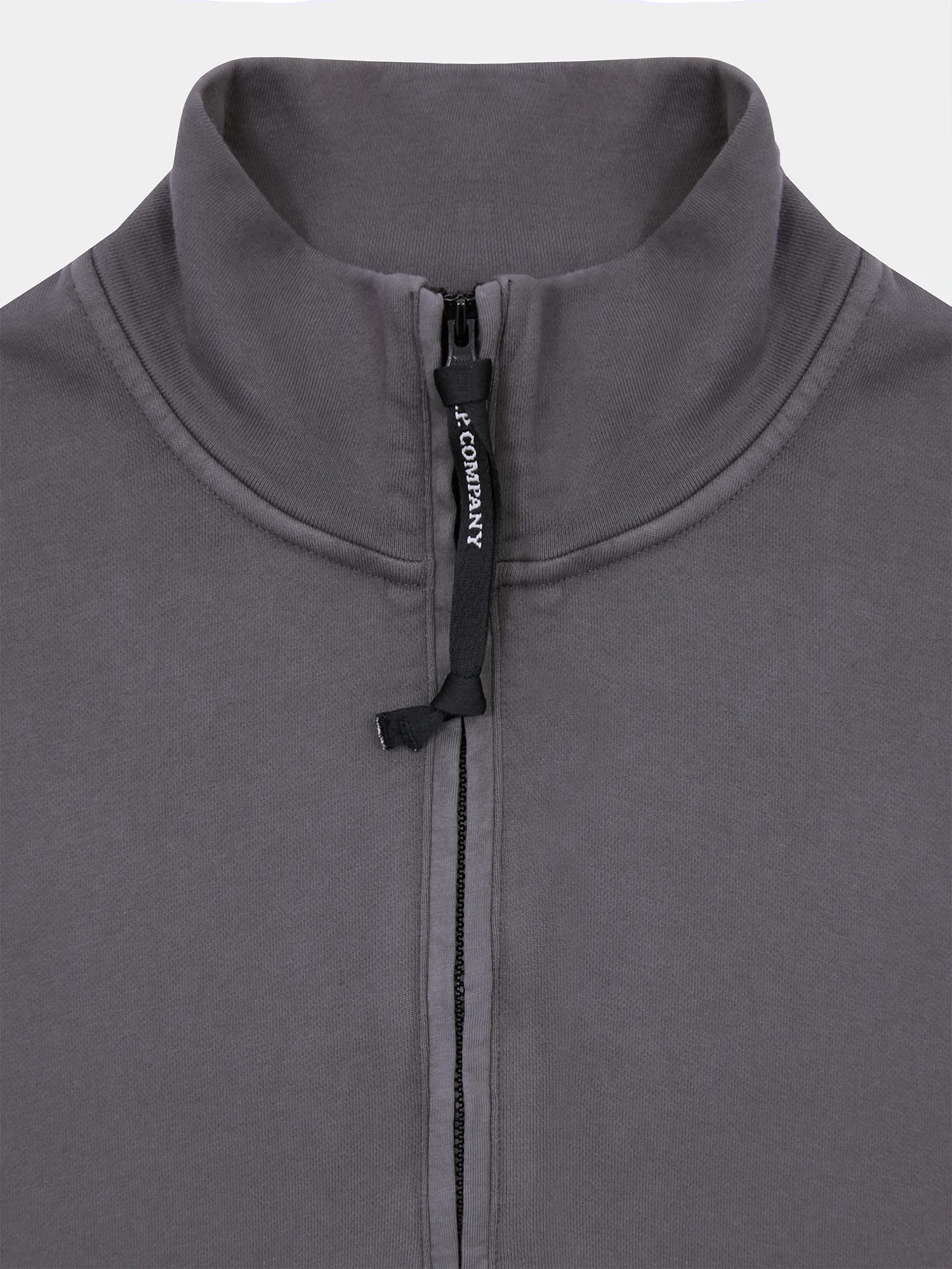 Халф-зип C.P. Company Cotton Diagonal Fleece Smoked Pearl