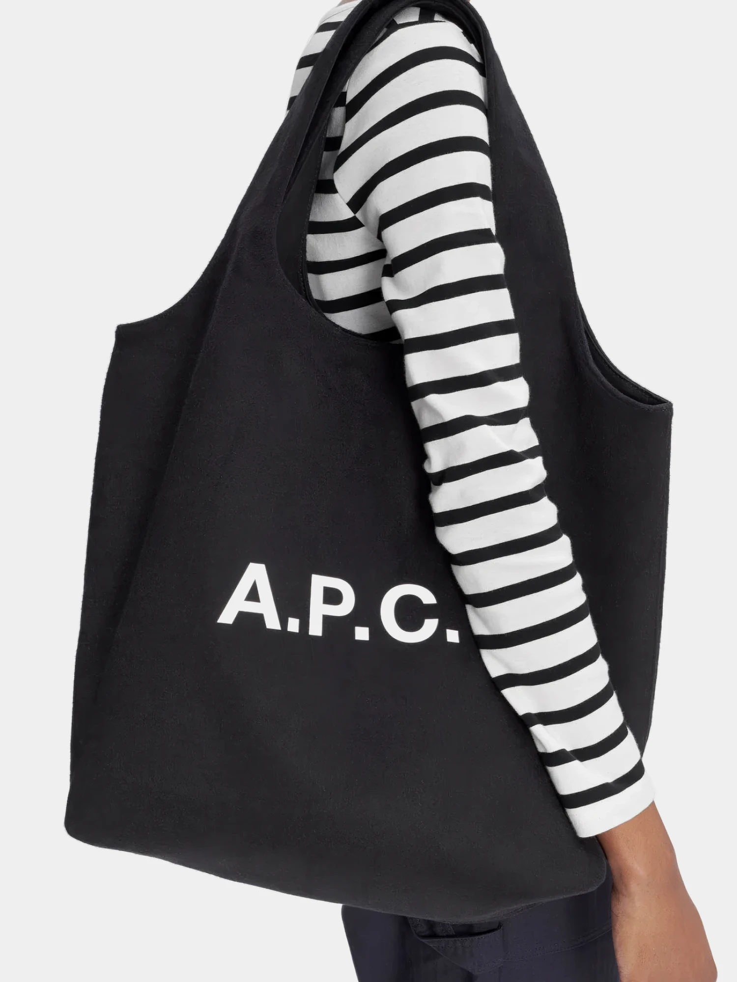Тоут A.P.C. Ninon Woollen Tote Noir