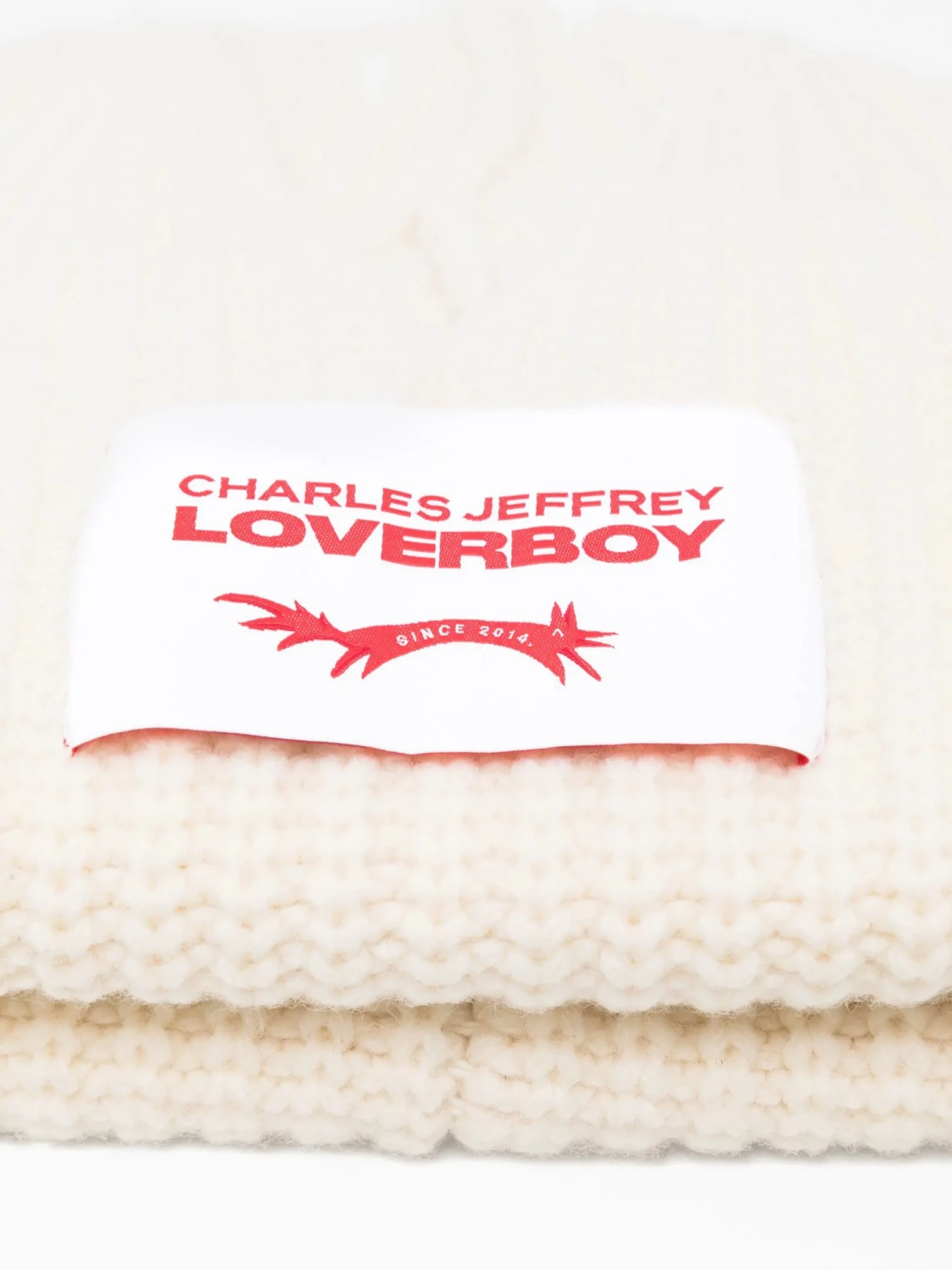 Шапка Charles Jeffrey Loverboy Chunky Crown Ecru