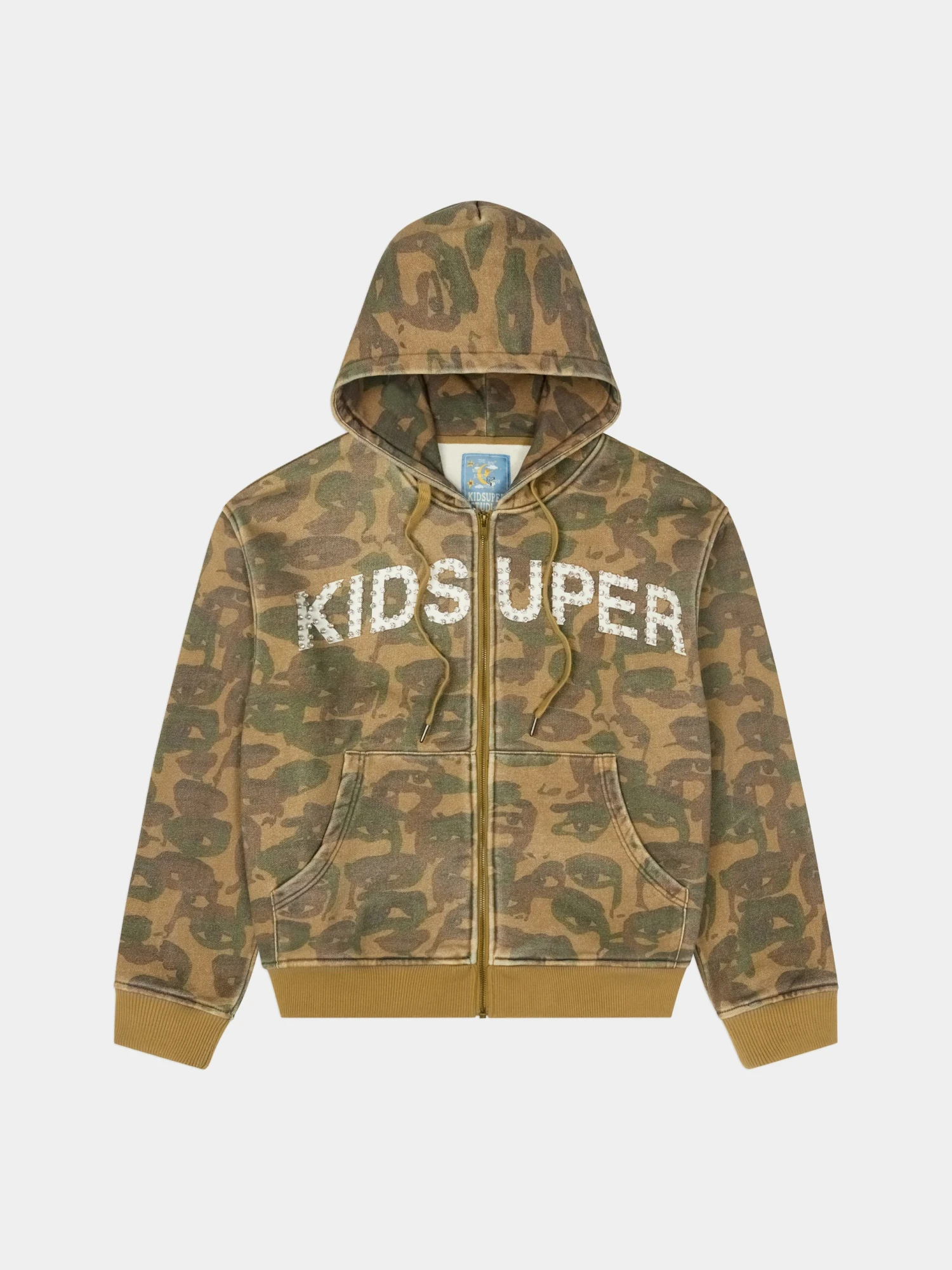 Зип-худи KidSuper Face Camo Dark Green