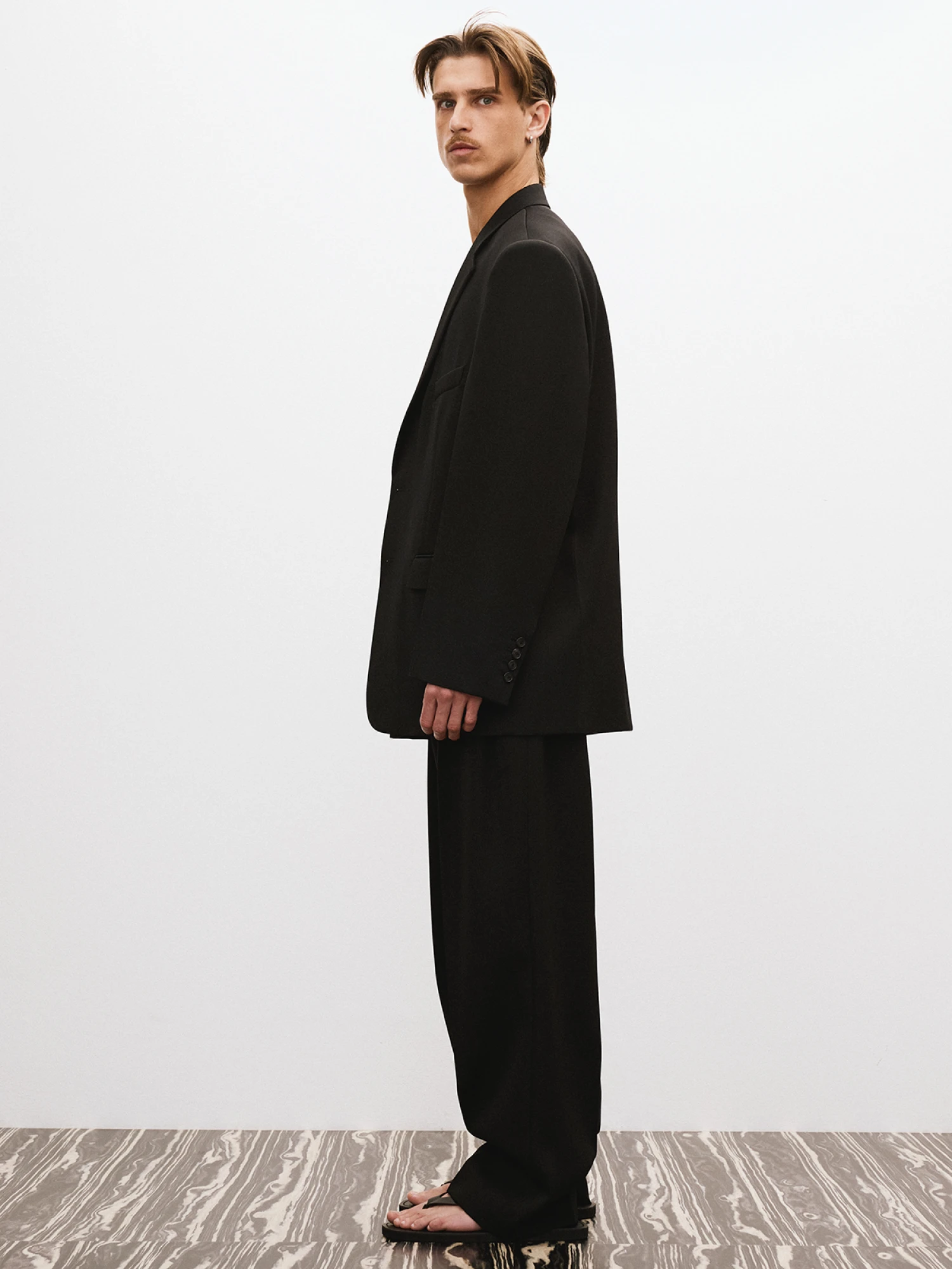 Пиджак Recto Oversize Single Breasted Wool Black