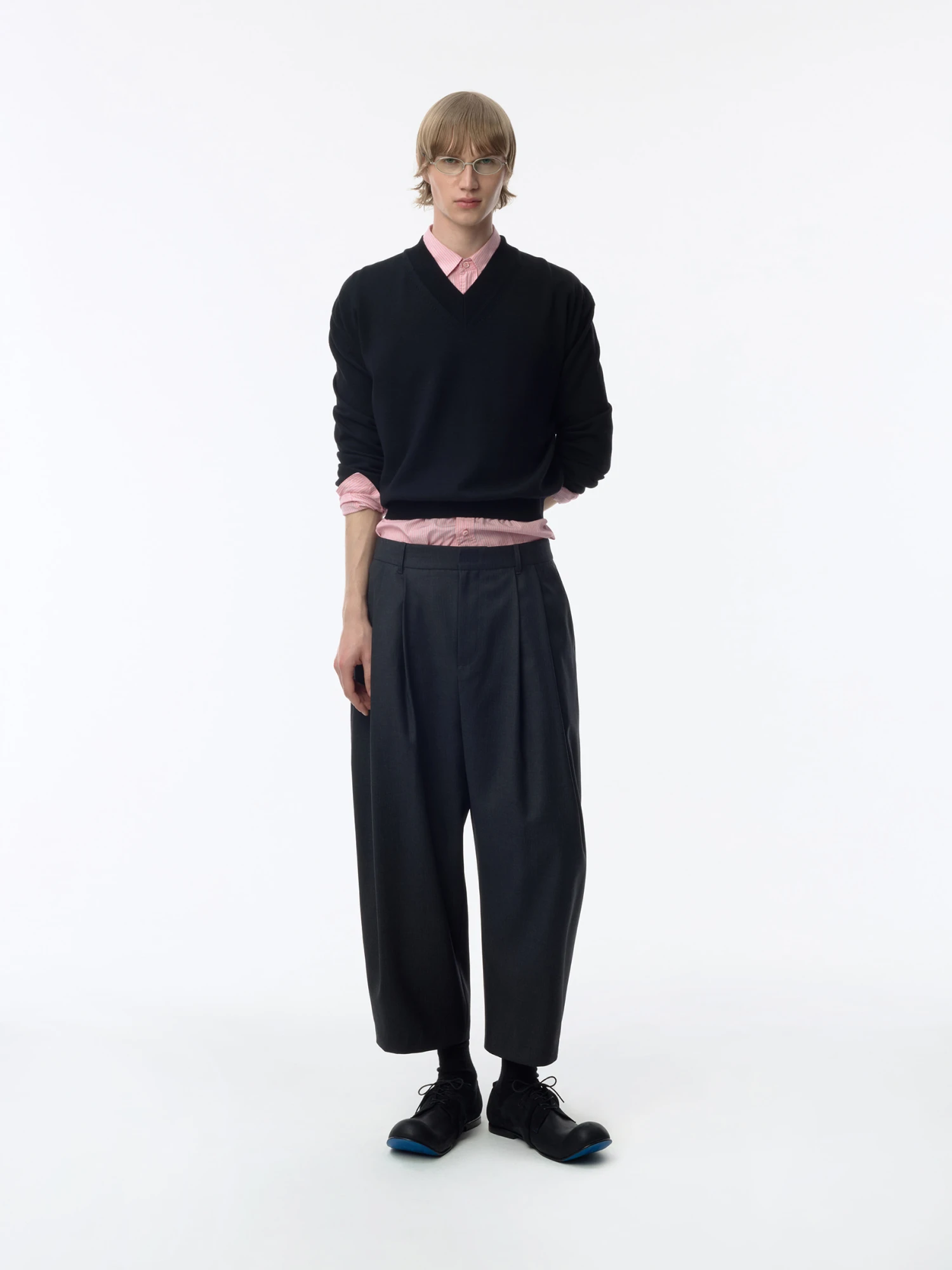 Брюки ADERERROR Sig BK Tag Slacks 01 Grey