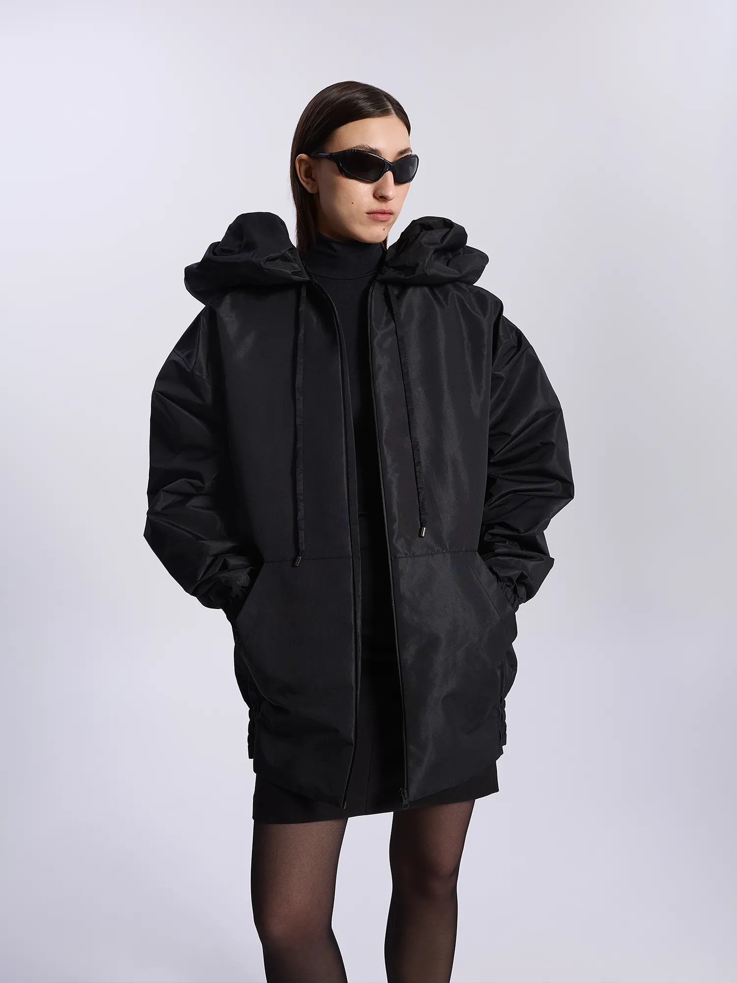 Куртка YUME YUME Zip Up Coat Nylon Black