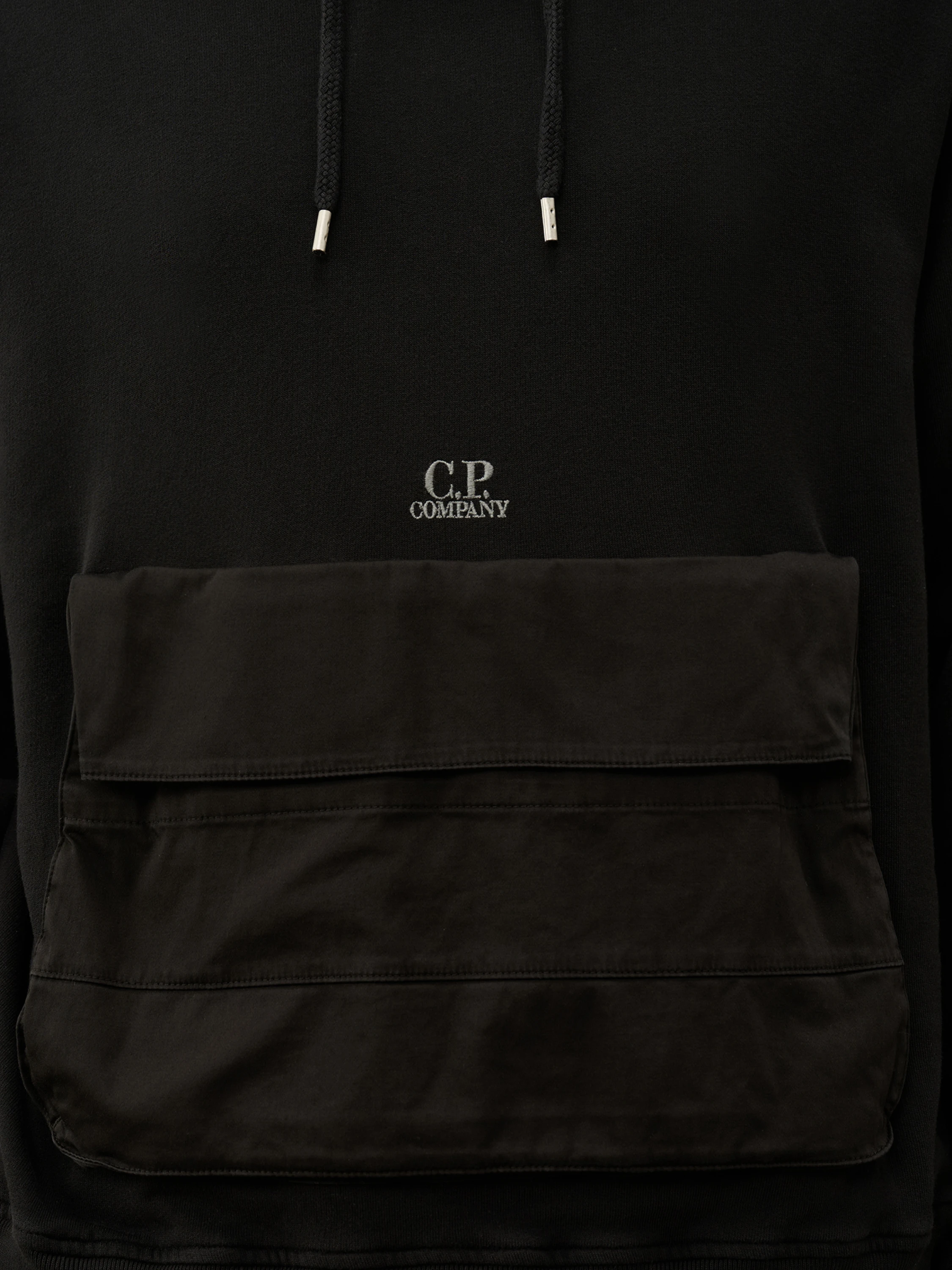 Худи C.P. Company Cotton Fleece Mixed Black