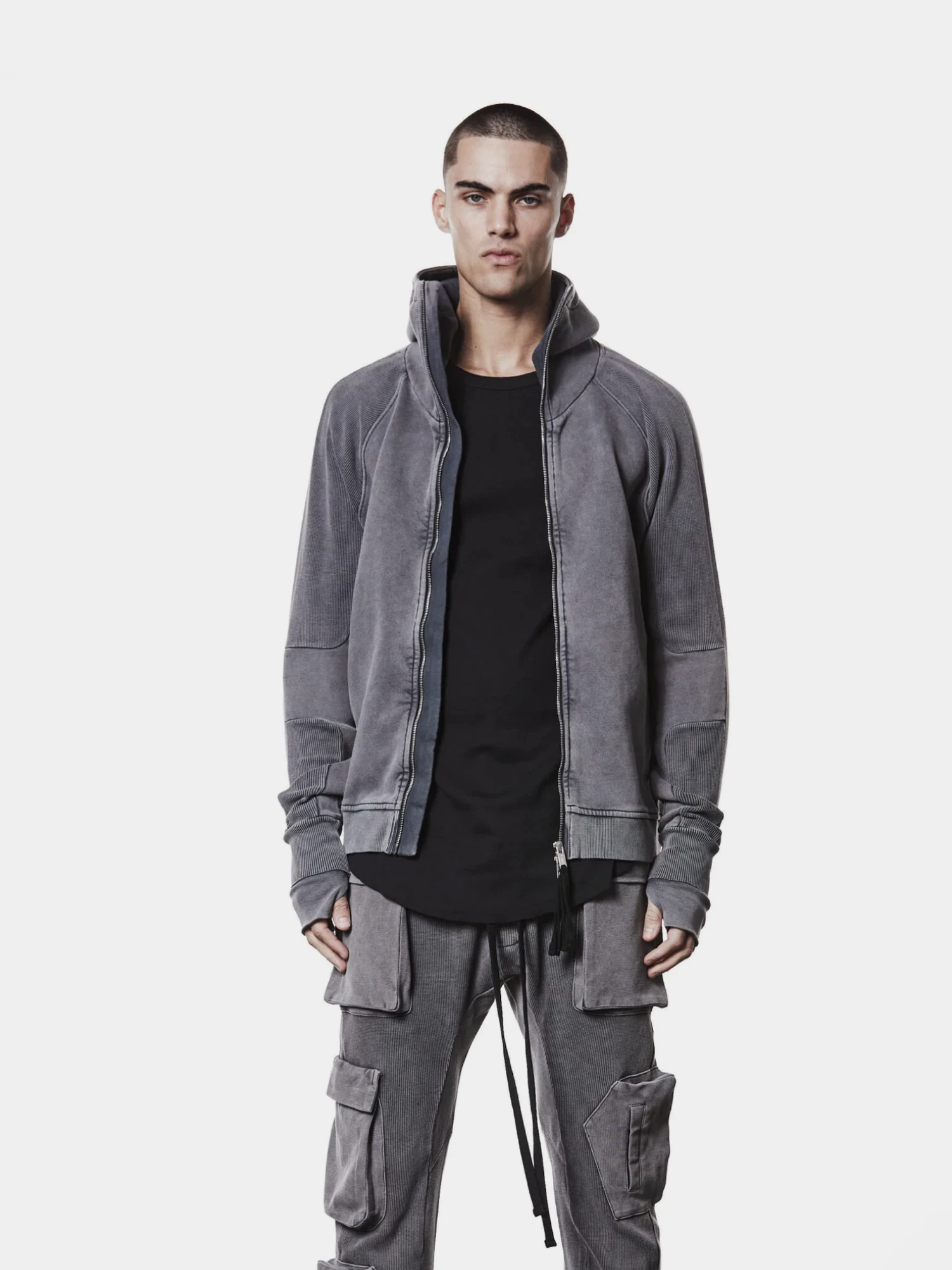 Зип-худи thom/krom M SJ 691 Used Grey