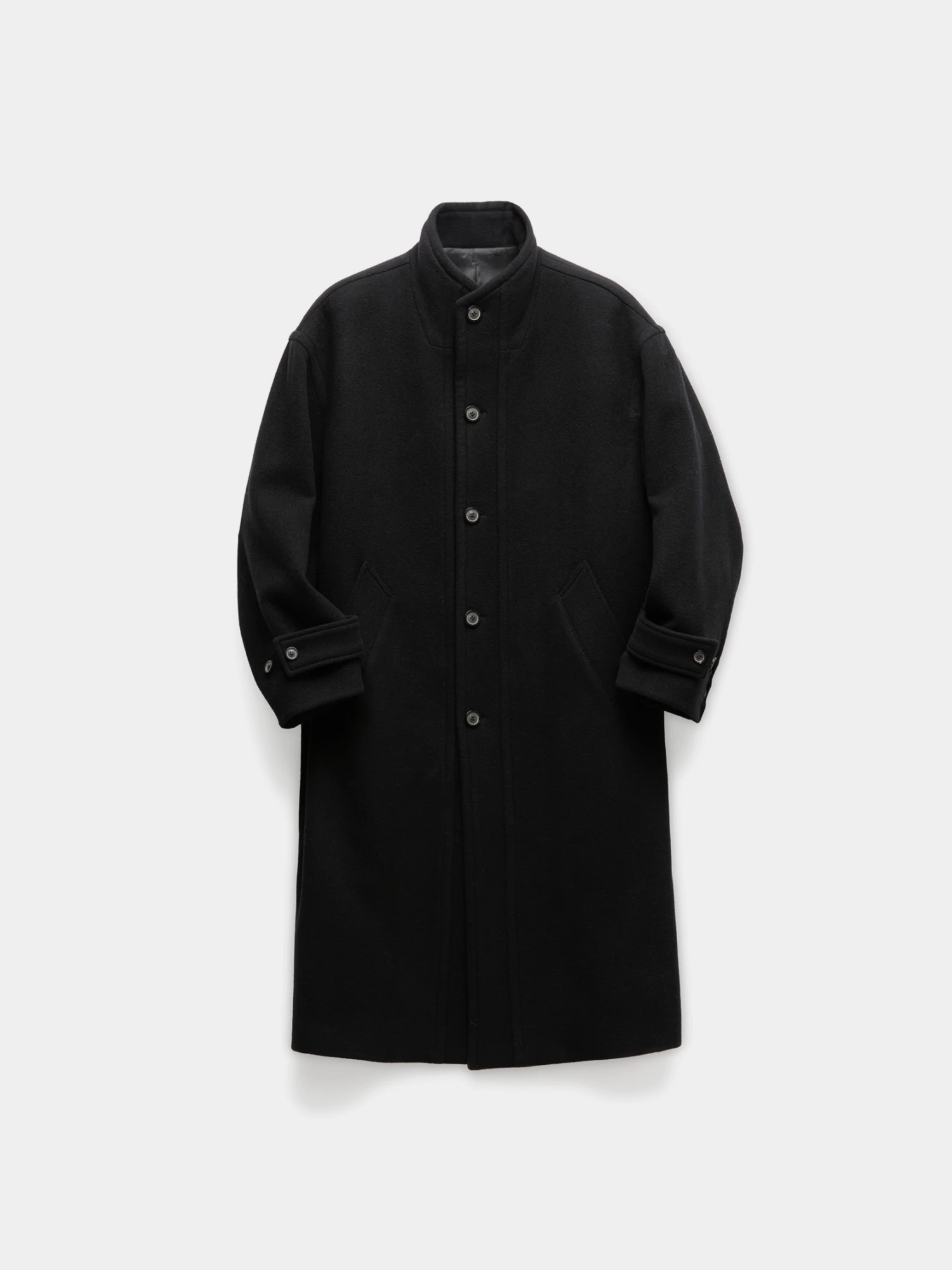 Пальто COOR Virgin Wool High-Neck Black