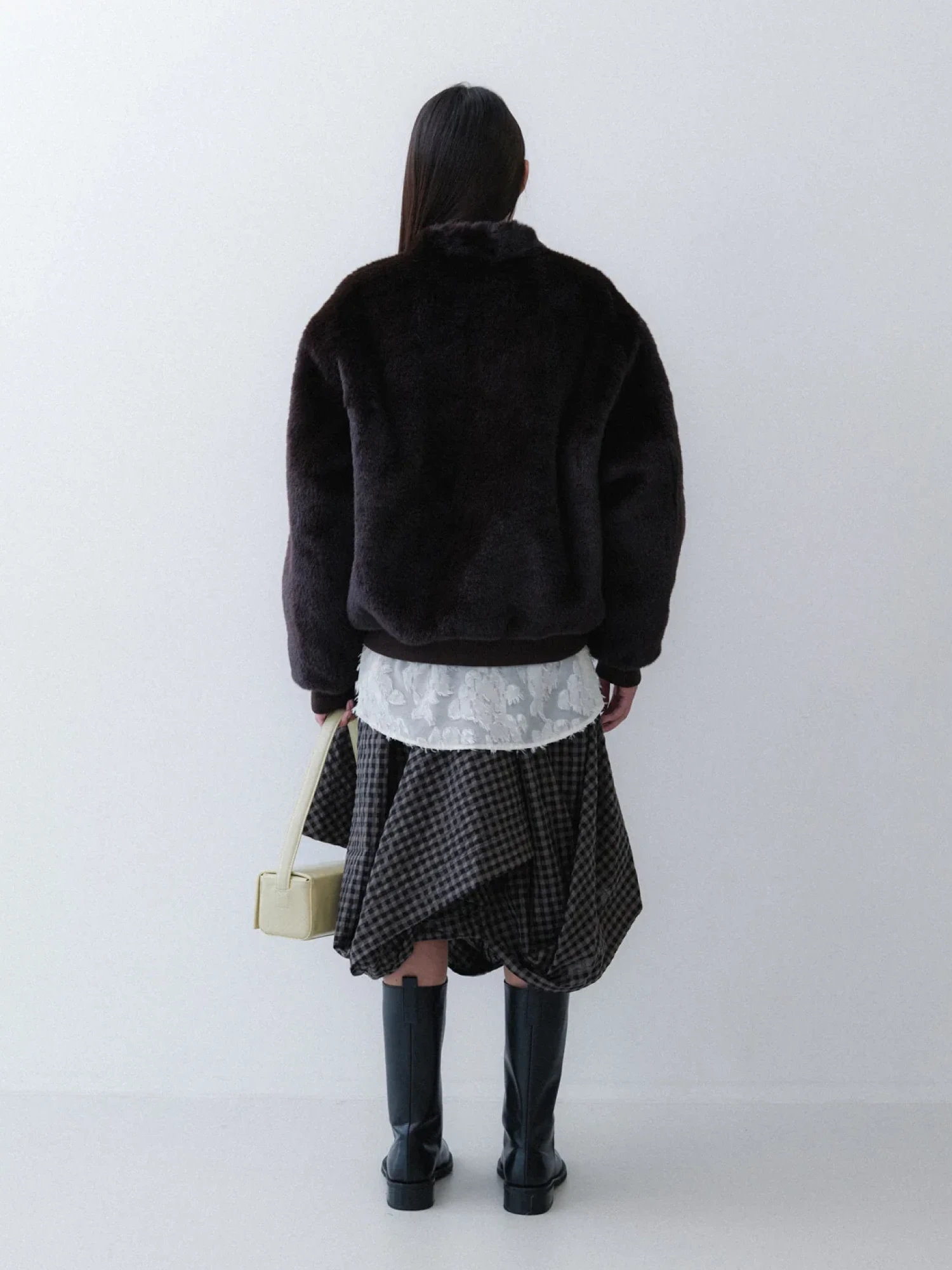 Женская шуба EPINGLER Baseball Fur Cocoa
