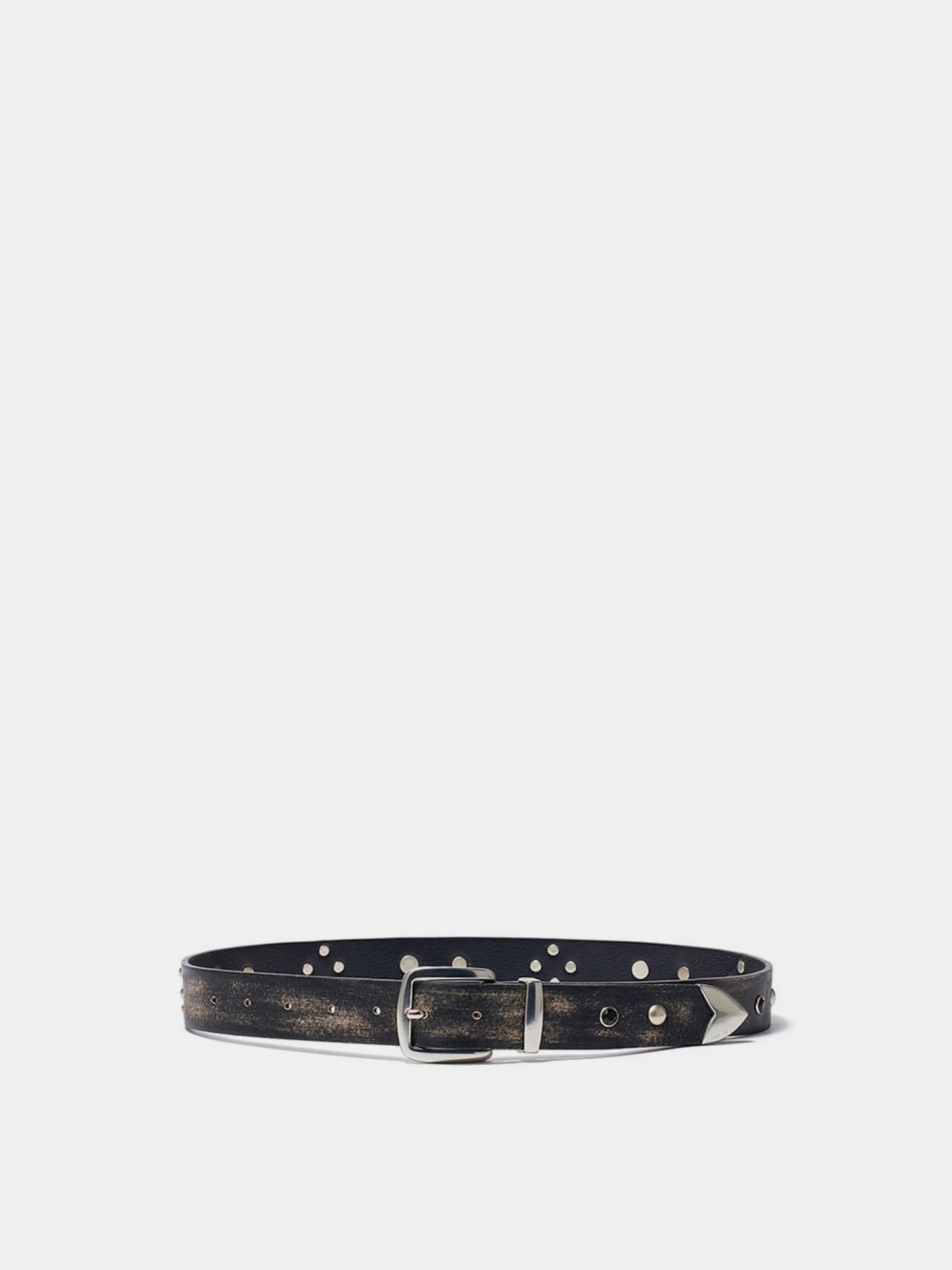 Ремень OPEN YY Stud Western Brown