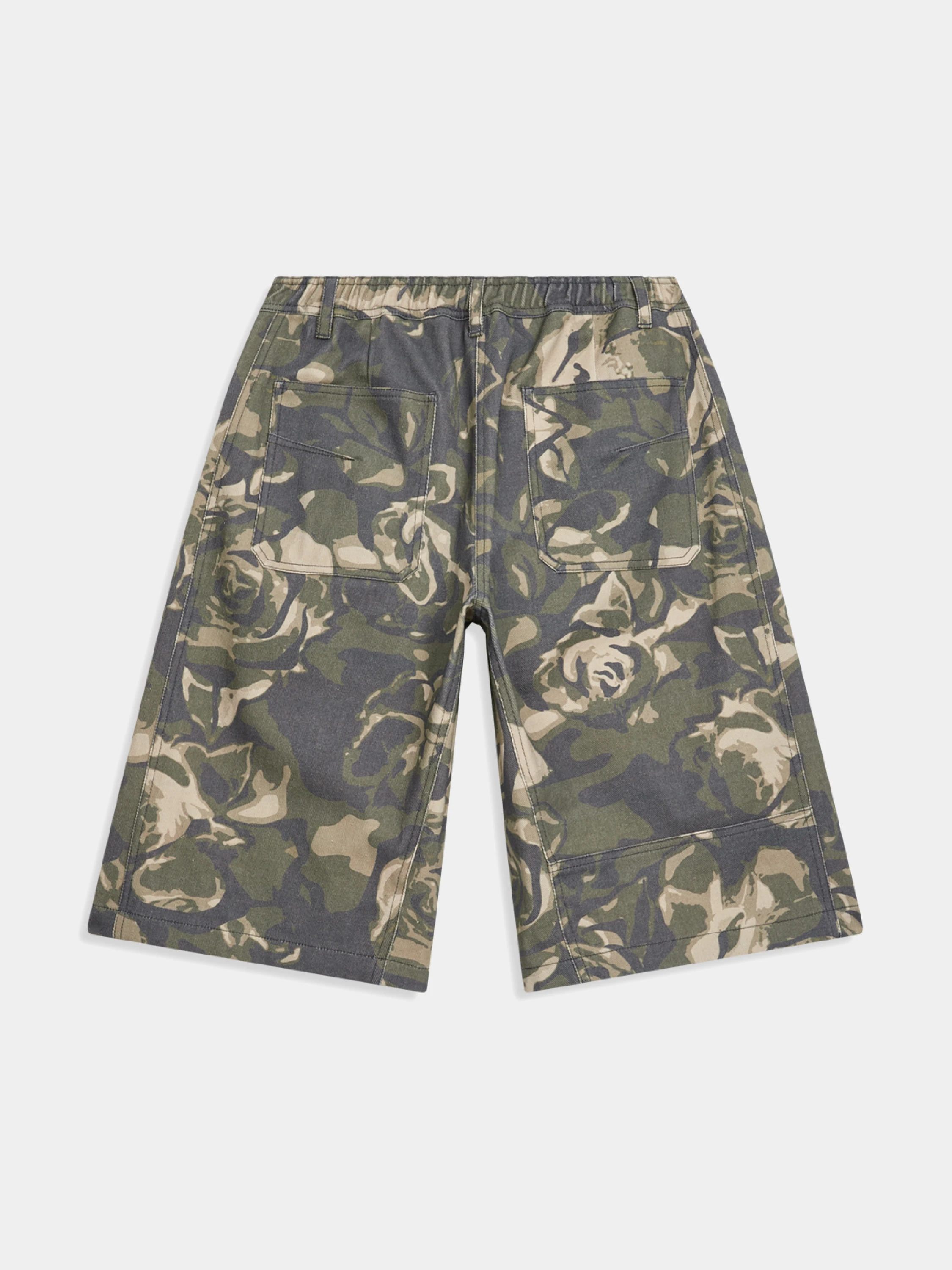 Шорты OPEN YY Camo Cargo Midi Shorts Khaki