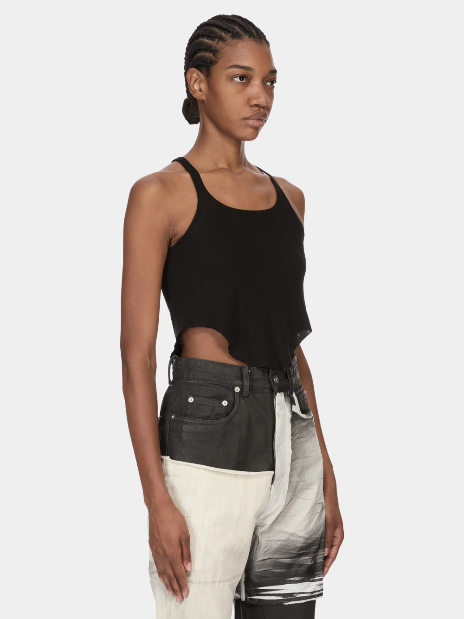 Женский топ RICK OWENS DRKSHDW Temple Basic Cropped Black
