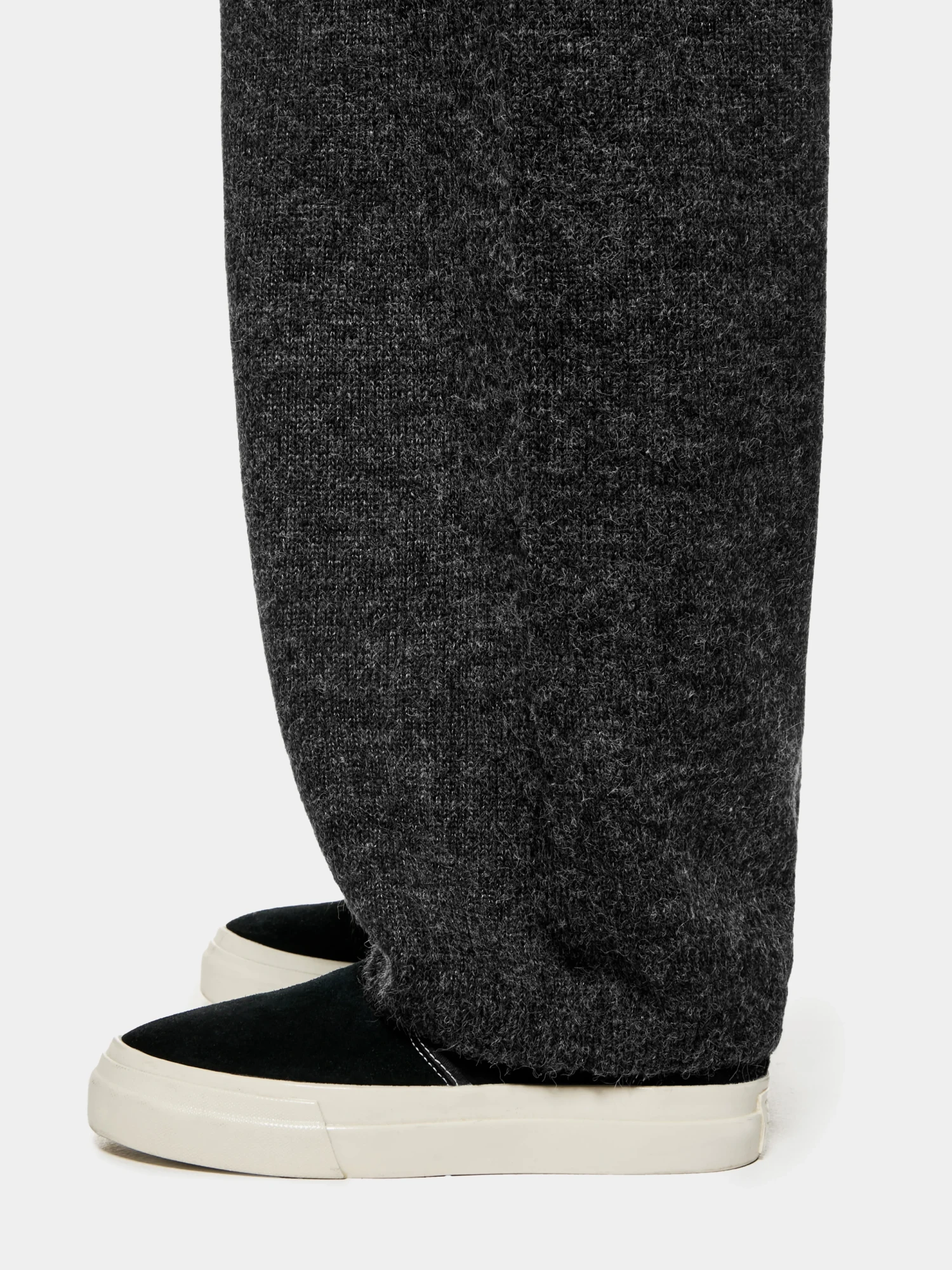 Брюки MKI MIYUKI ZOKU Mohair Blend Knit Wide Charcoal