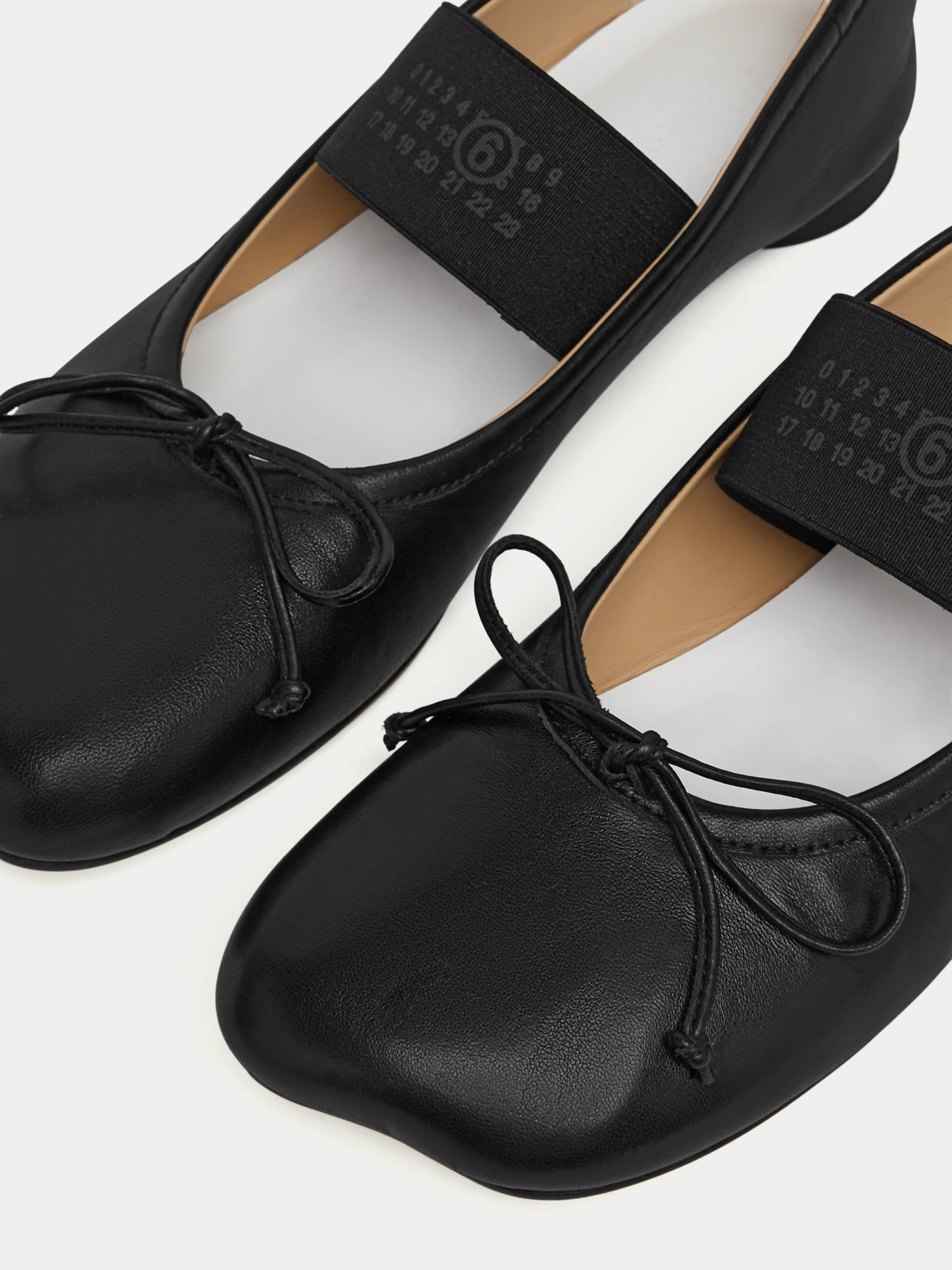Женские балетки MM6 Maison Margiela Anatomic Ballerinas Black