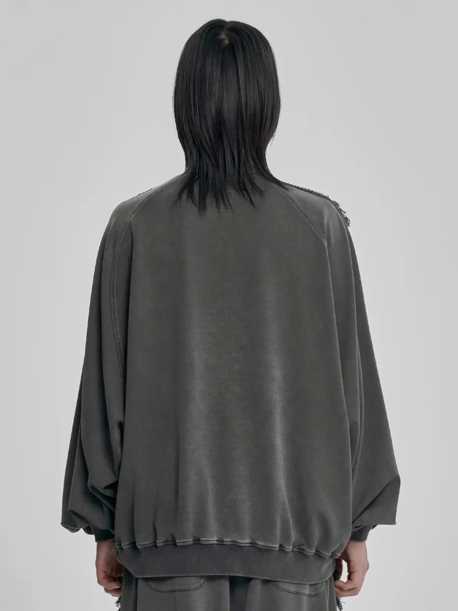 Олимпийка AJOBYAJO Lace Trimming Raglan Track Charcoal