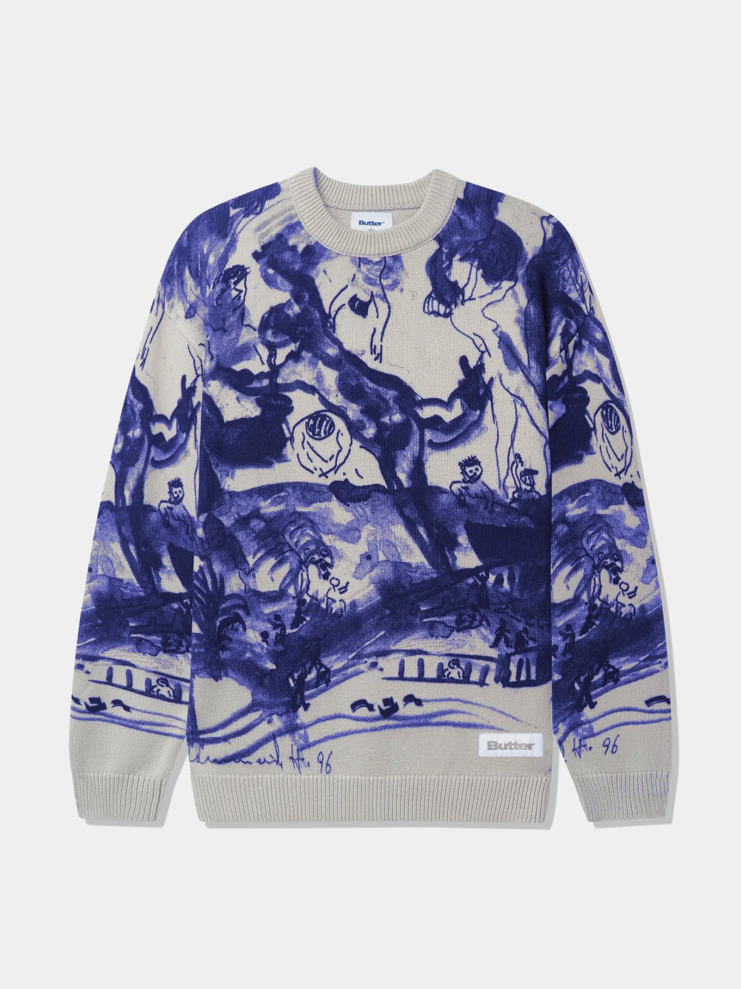 Свитер Butter Goods Davide Knit Sweater Grey