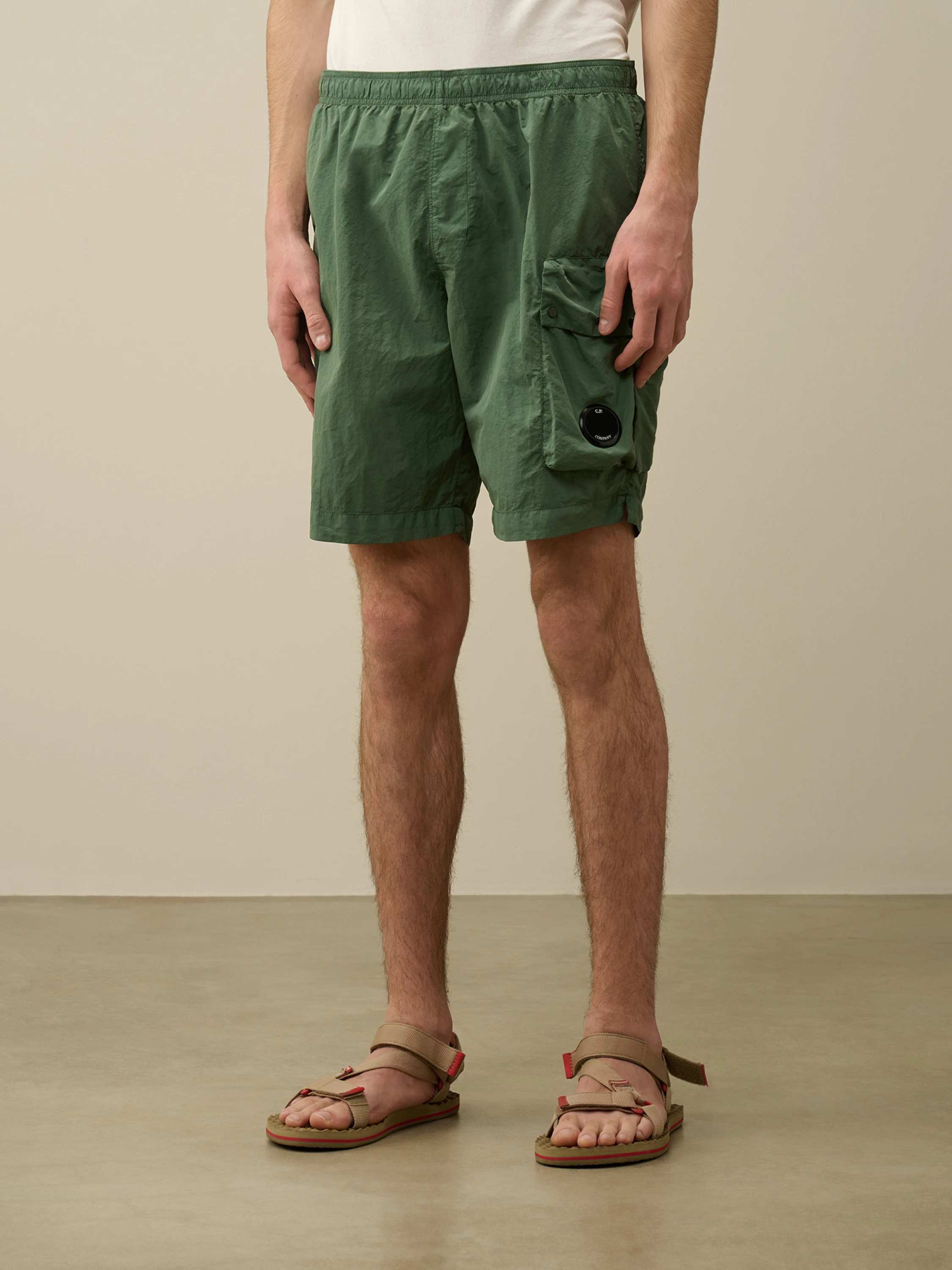 Шорты C.P. Company Flatt Nylon Cargo Swim Duck Green