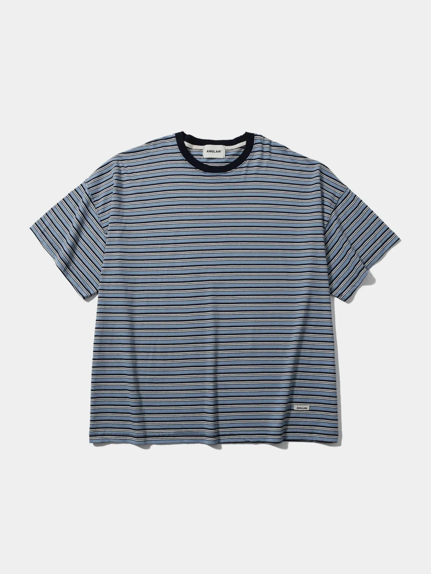 Футболка ANGLAN Multi Striped Half Tee Blue