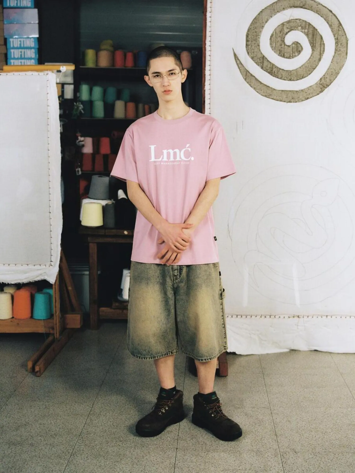 Шорты LMC Brush Washed Denim Carpenter Sand