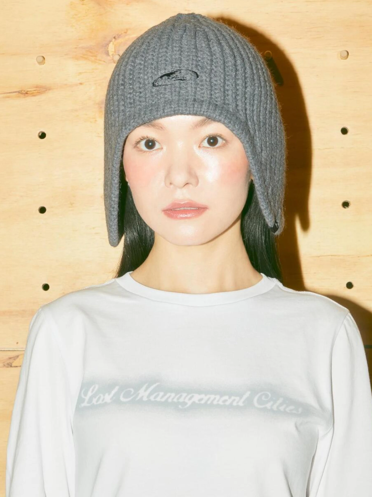 Шапка LMC Globe Knt Earflap Beanie Heather Grey
