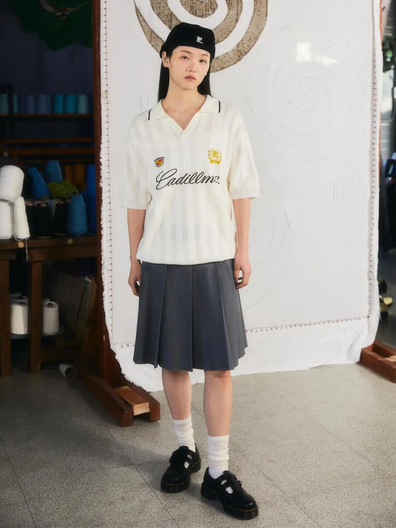 Поло LMC Mesh Knit Polo Shirt Ivory