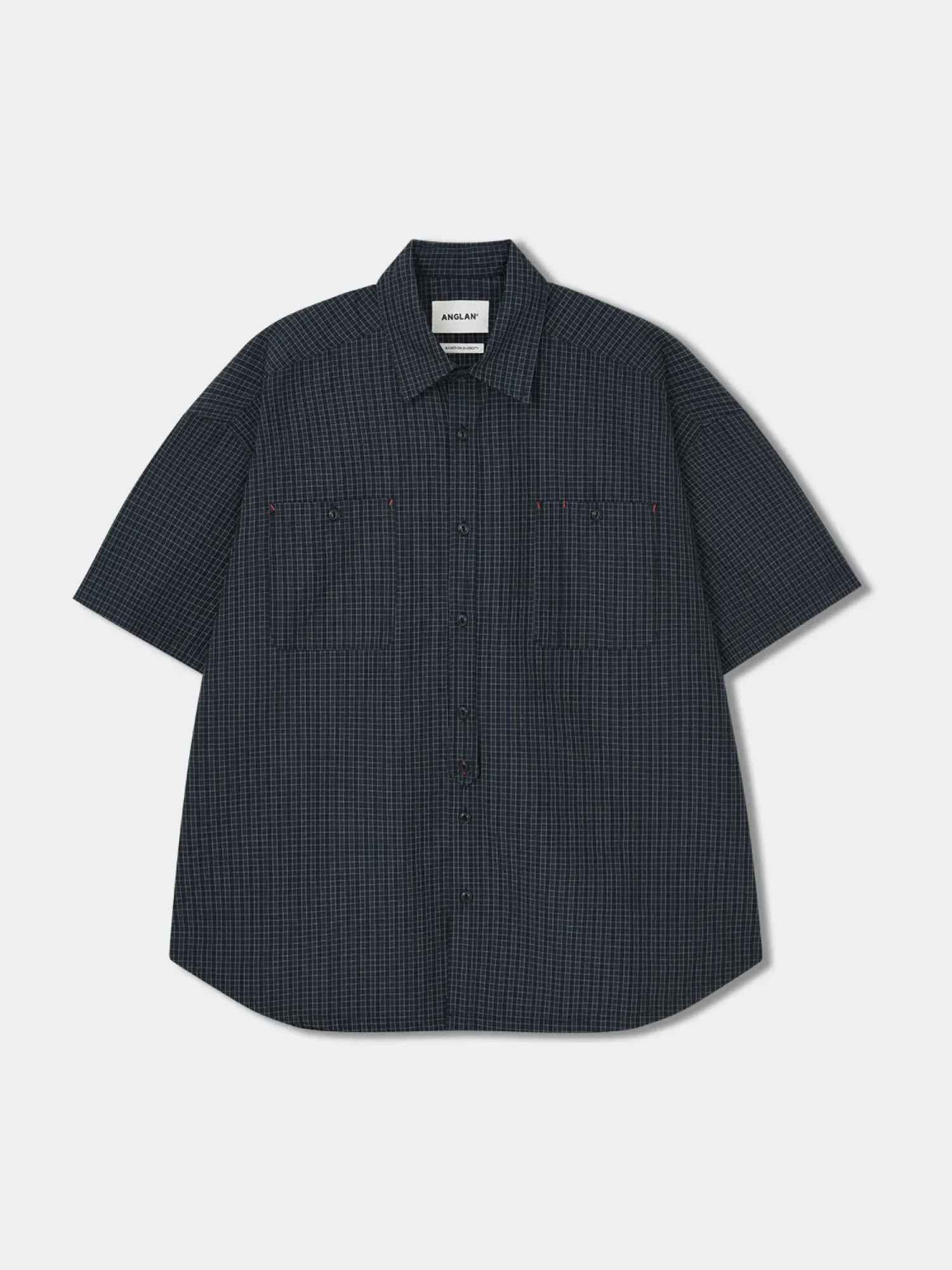 Рубашка ANGLAN Huge Check Work Shirt Navy