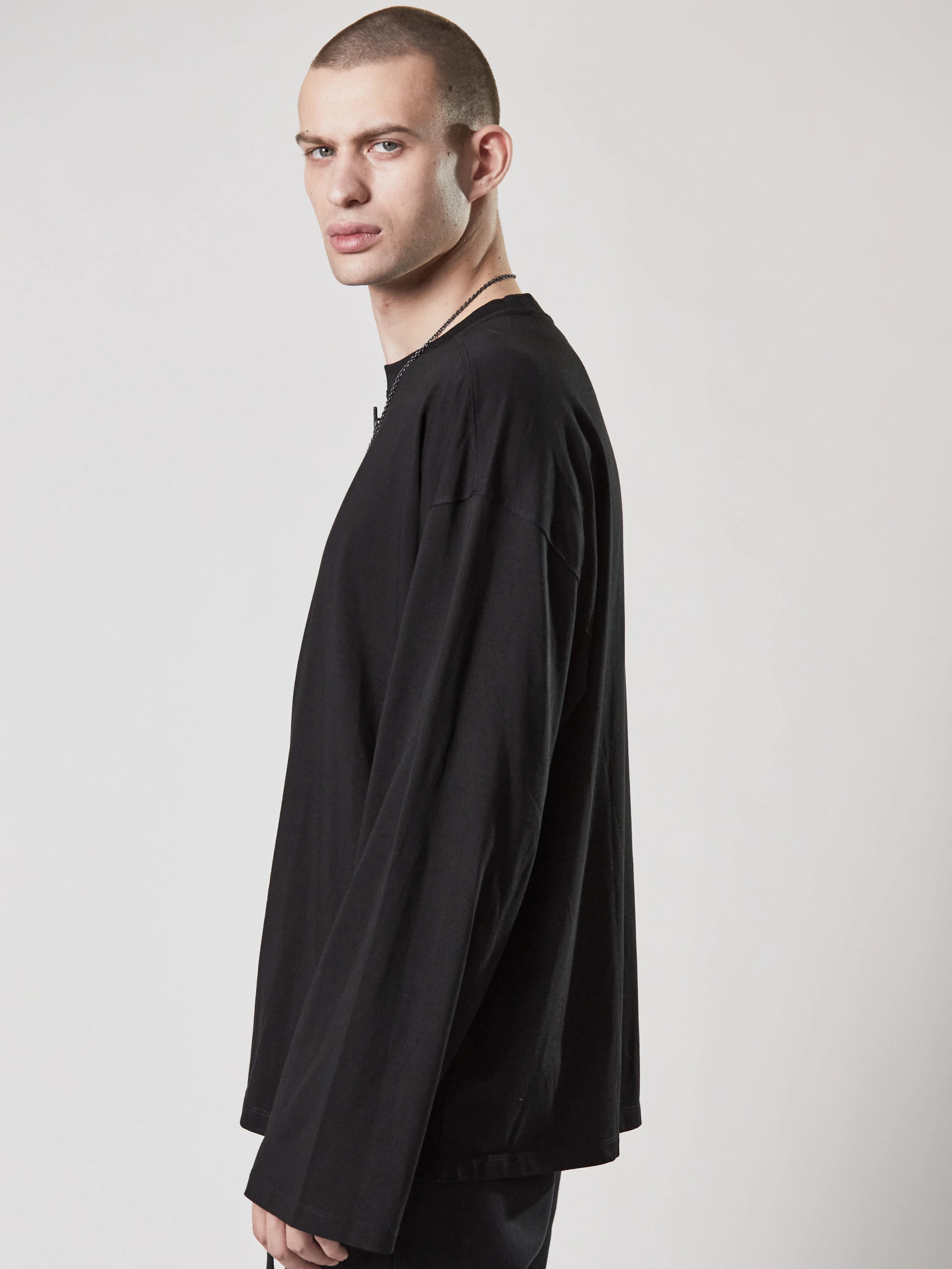 Лонгслив thom/krom M TS 824 Black