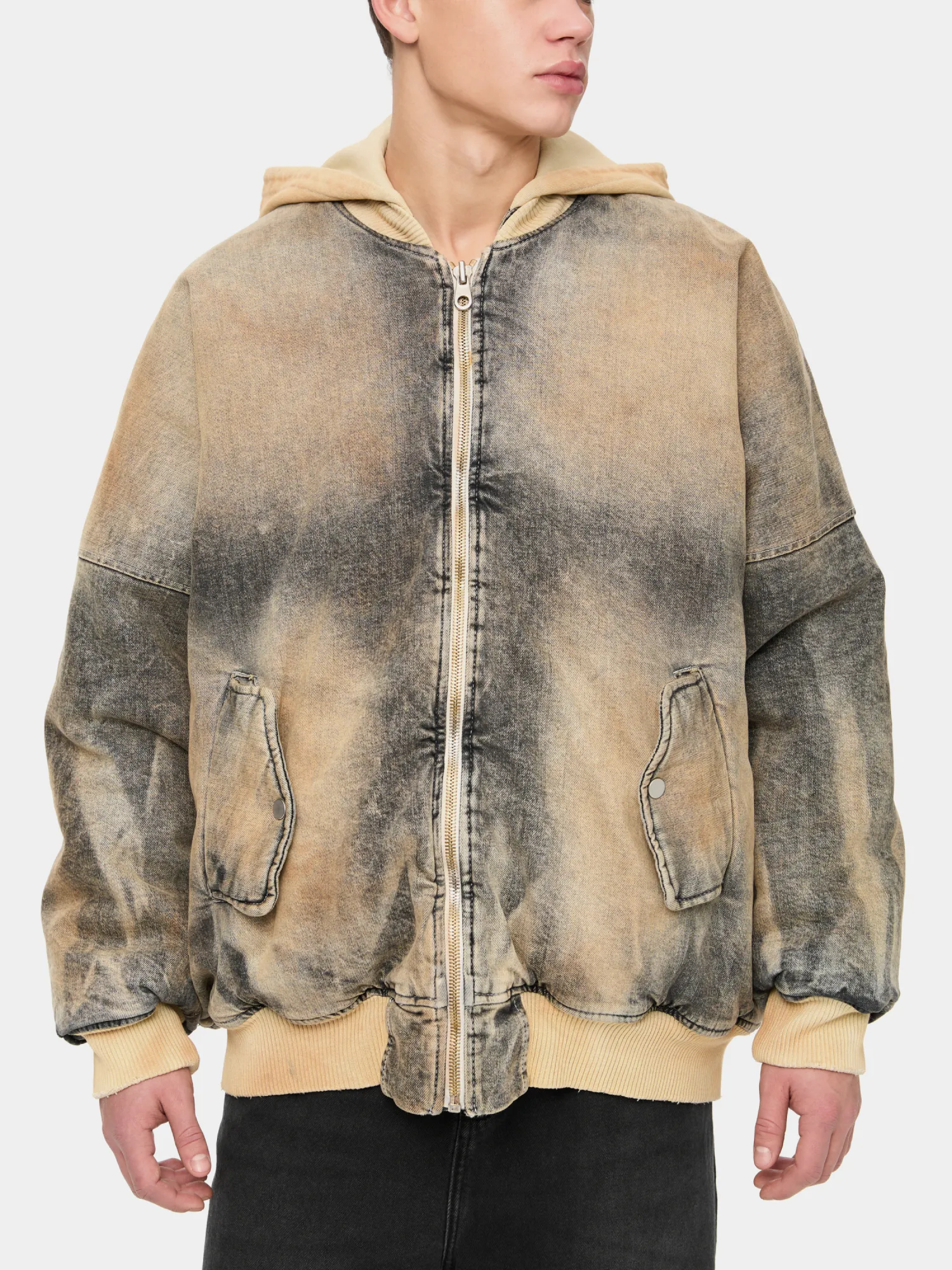 Бомбер ALCHEMIST Creed Jacket Dirty Light Indigo