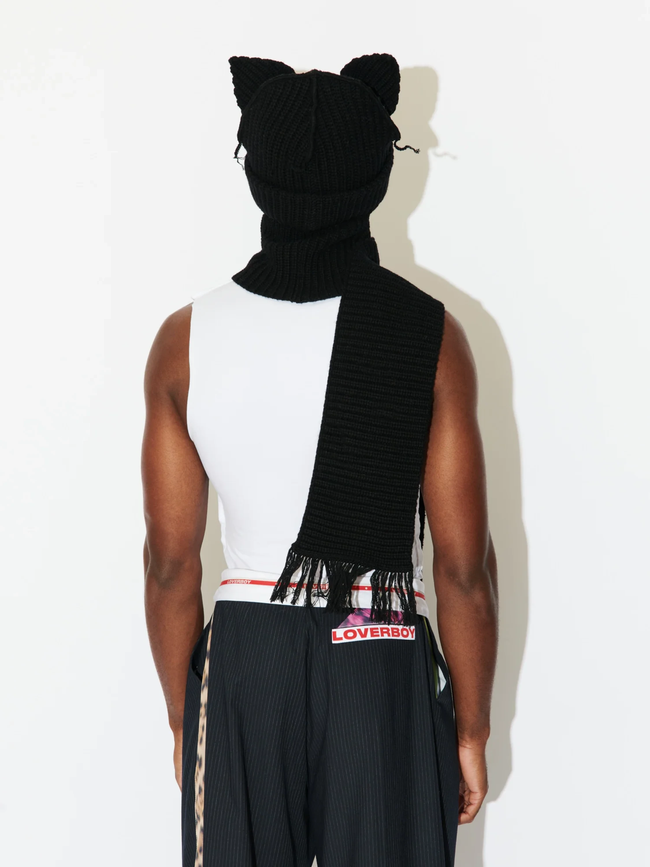 Шапка-шарф Charles Jeffrey Loverboy Chunky Ears Beanie Black