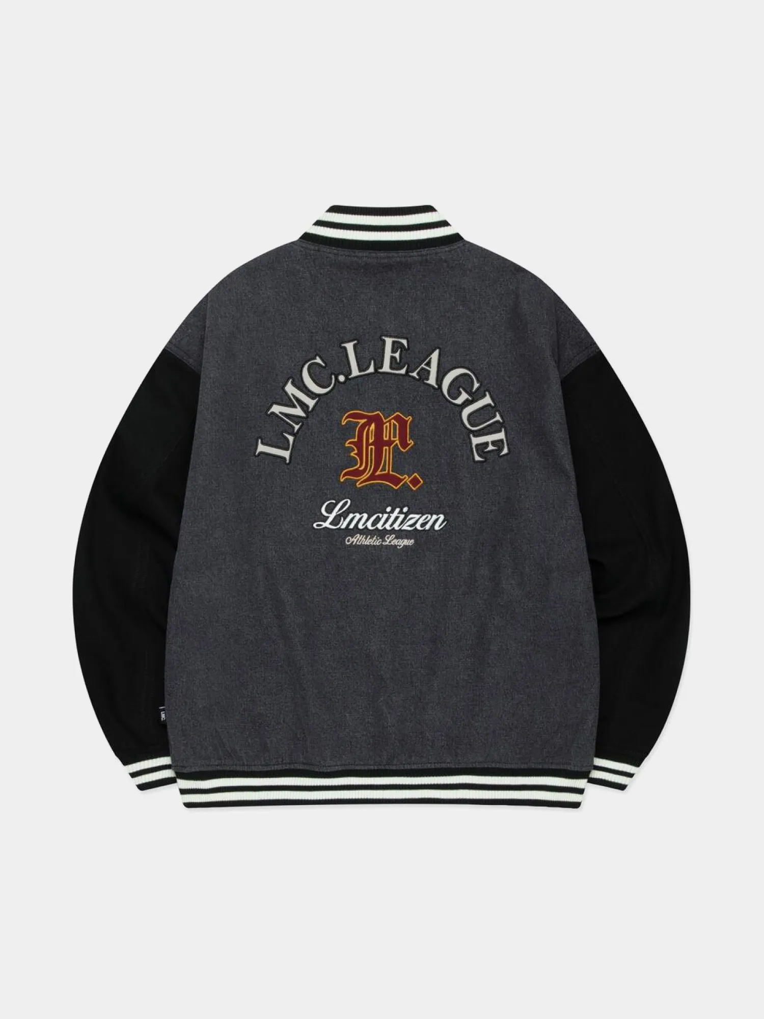 Бомбер LMC Denim Varsity Jacket Black