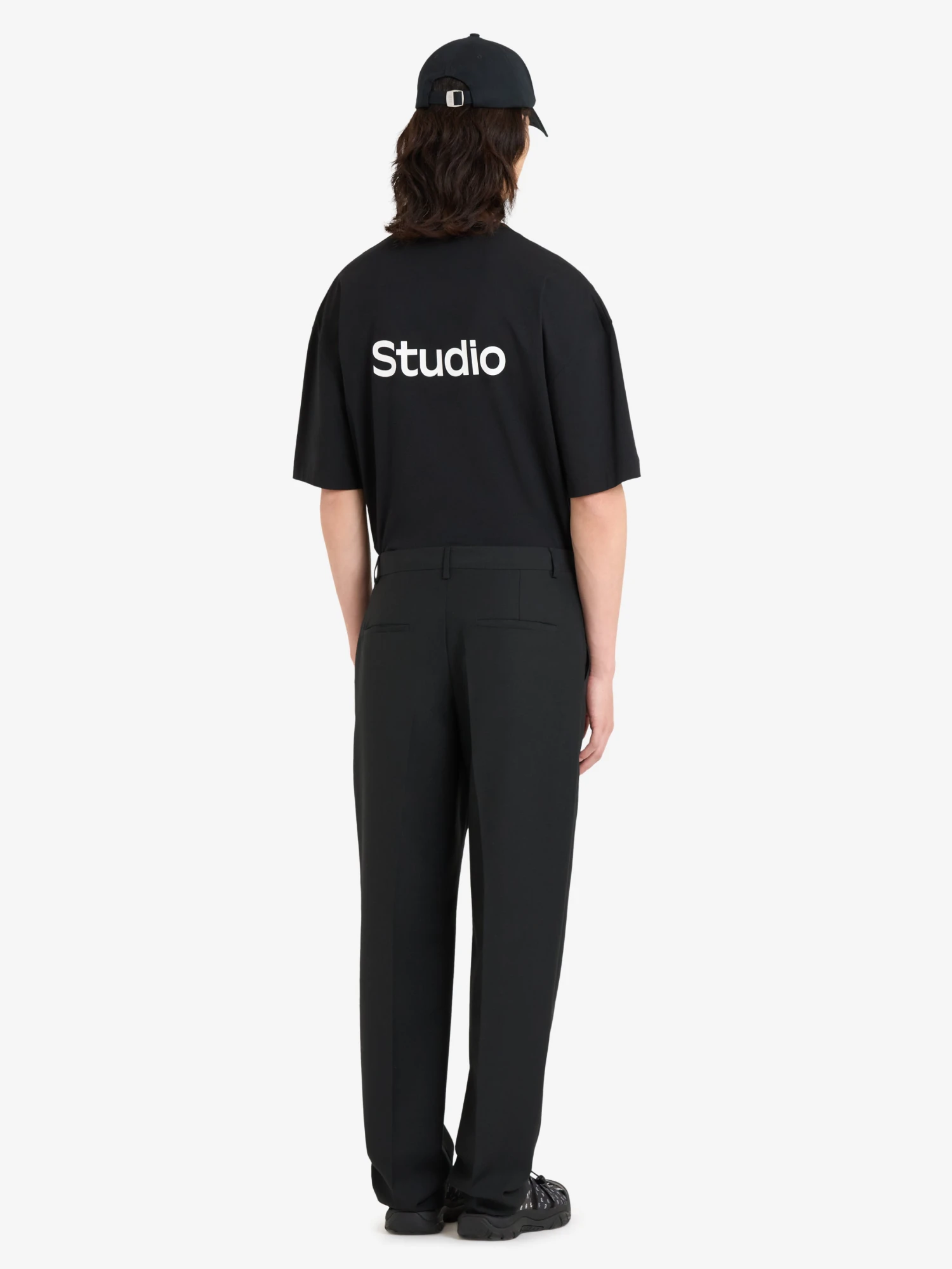 Брюки Études Wool Straight Suit Pant Black