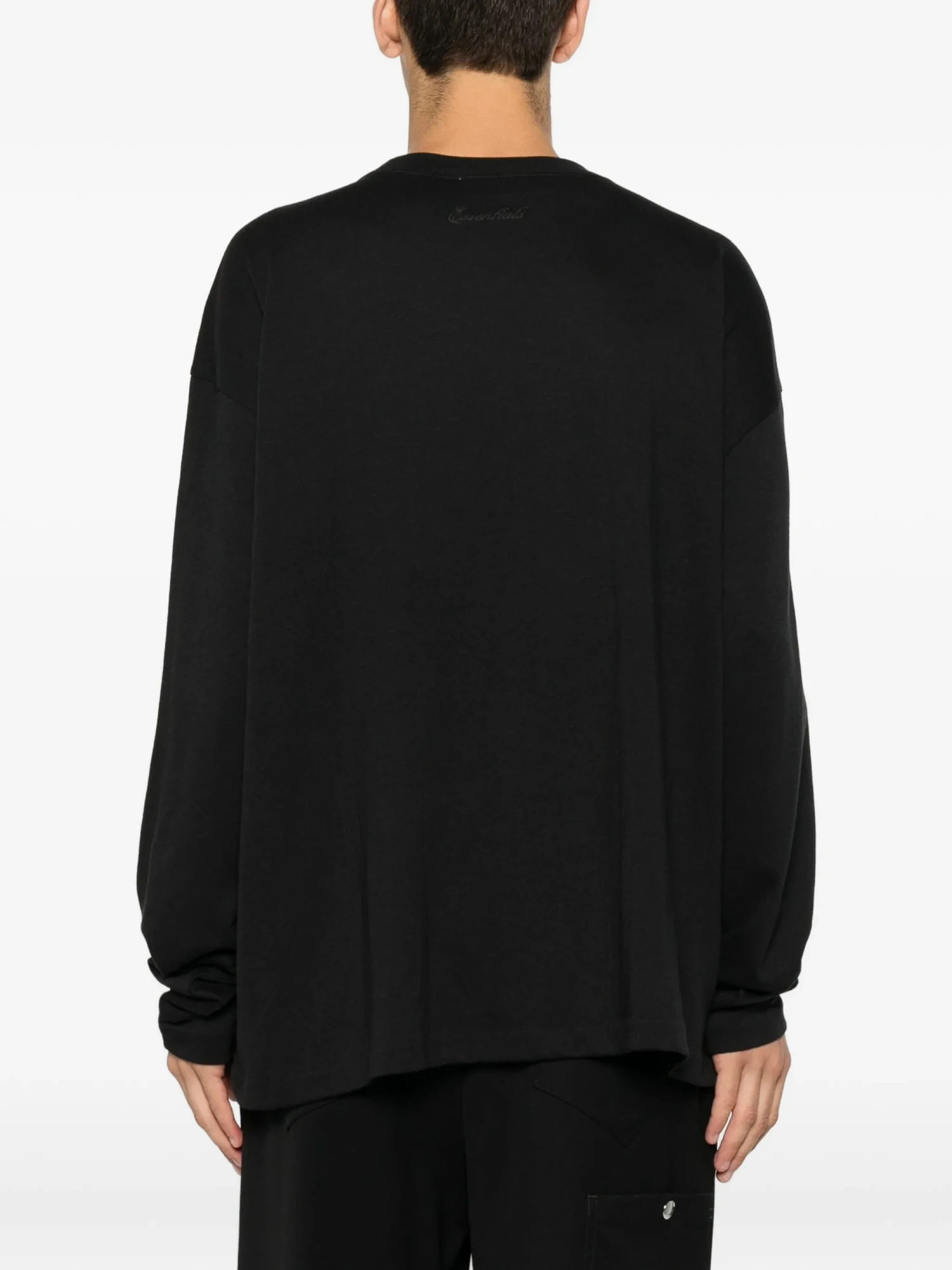 Лонгслив Fear of God ESSENTIALS Signature Vintage Black