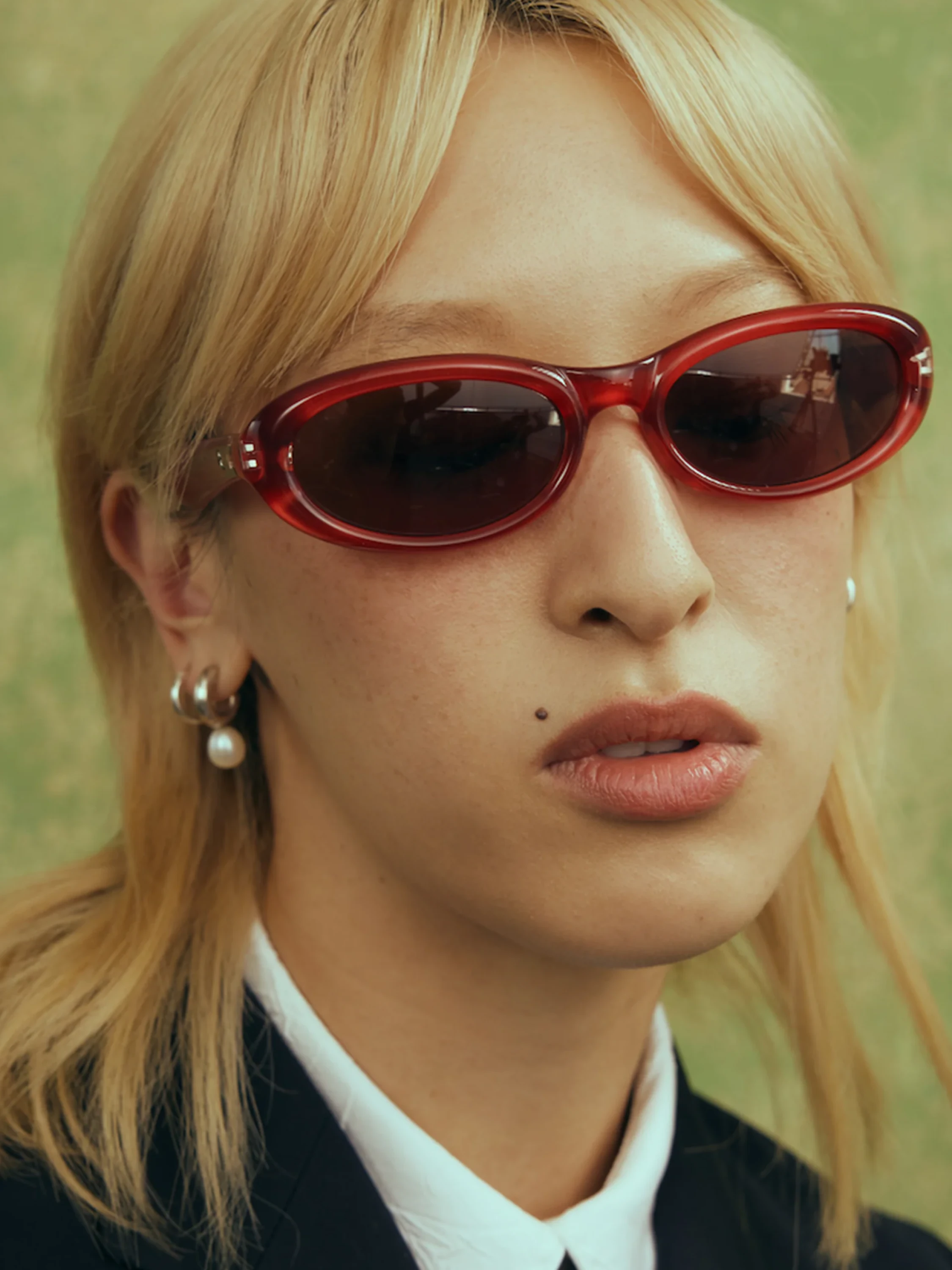 Очки Bonnie Clyde Groupie Red & Brown Lens