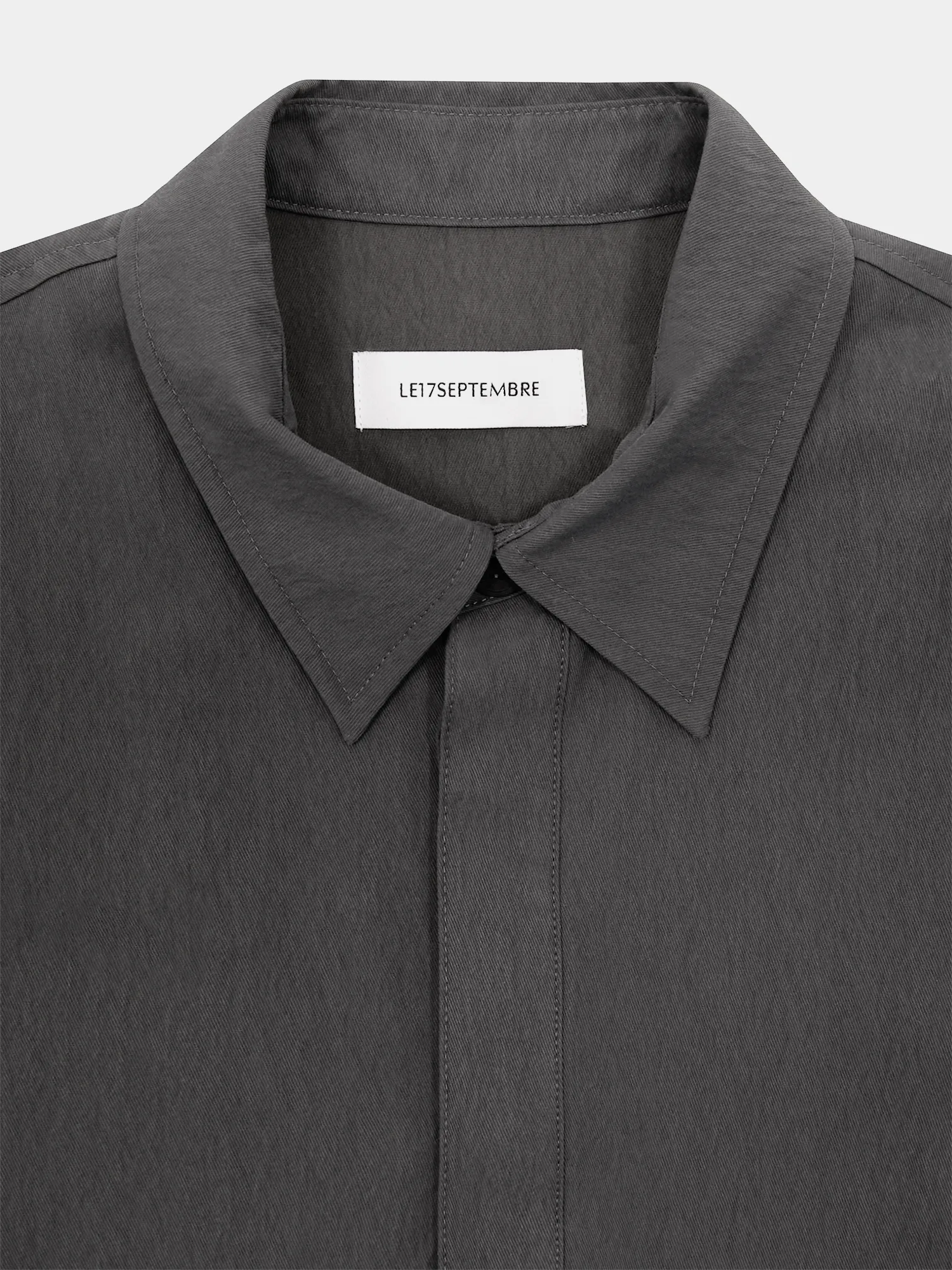 Рубашка LE17SEPTEMBRE Double Layered Relaxed Black