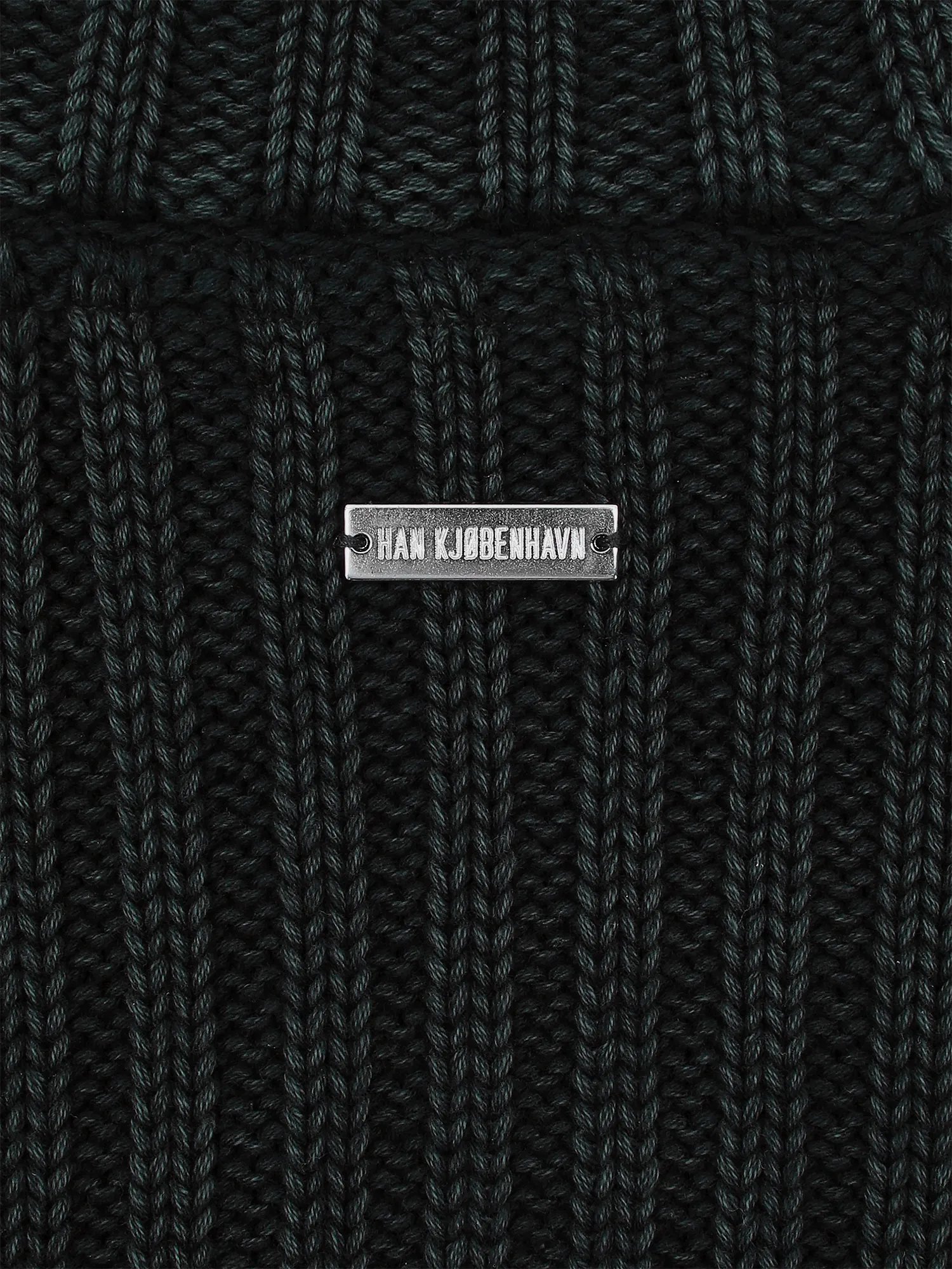 Толстовка Han Kjøbenhavn Washed Zip Rib Knit Dark Green