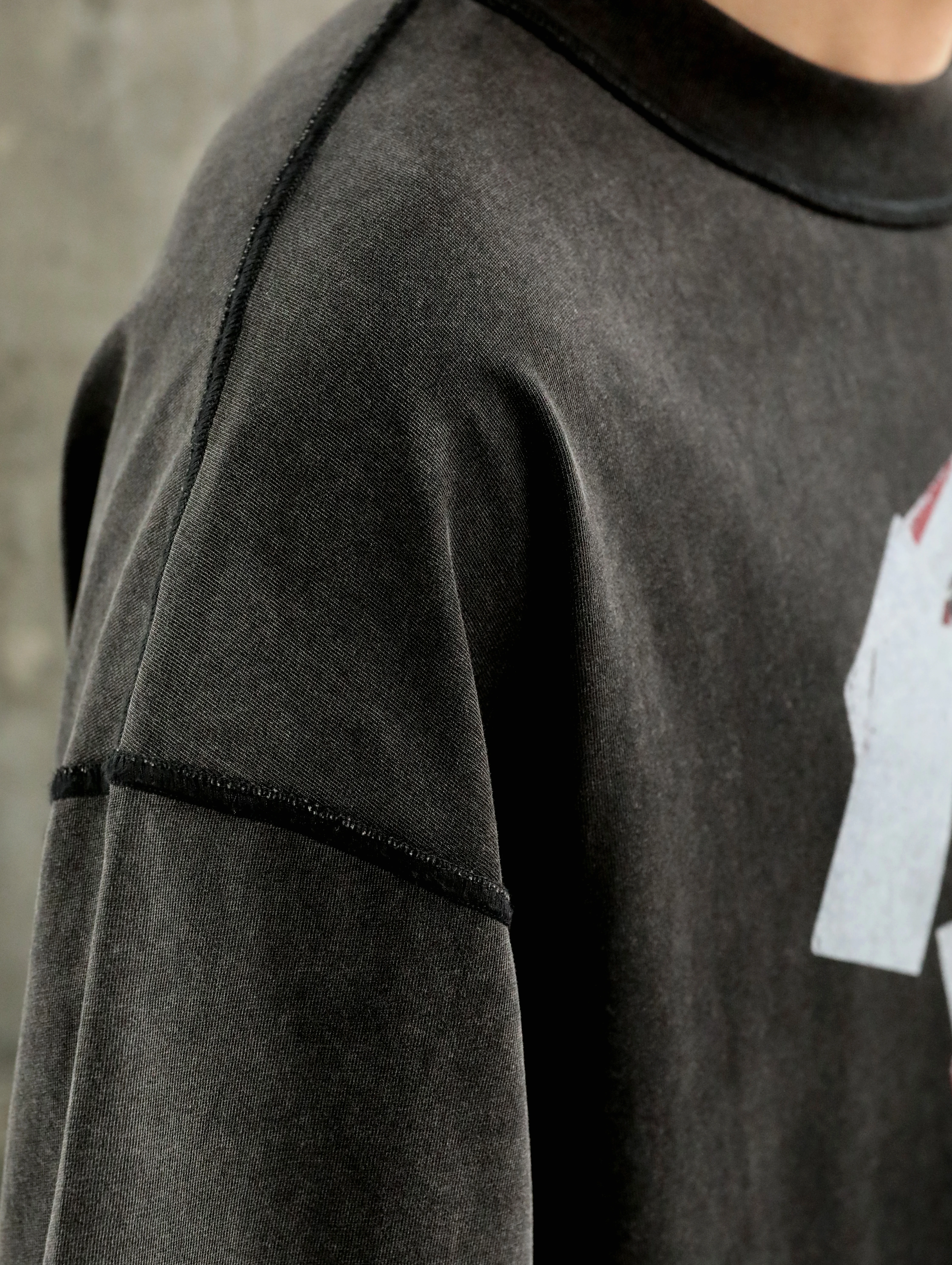 Футболка ARNODEFRANCE 'Antisocial Flavor Red' Washed Black