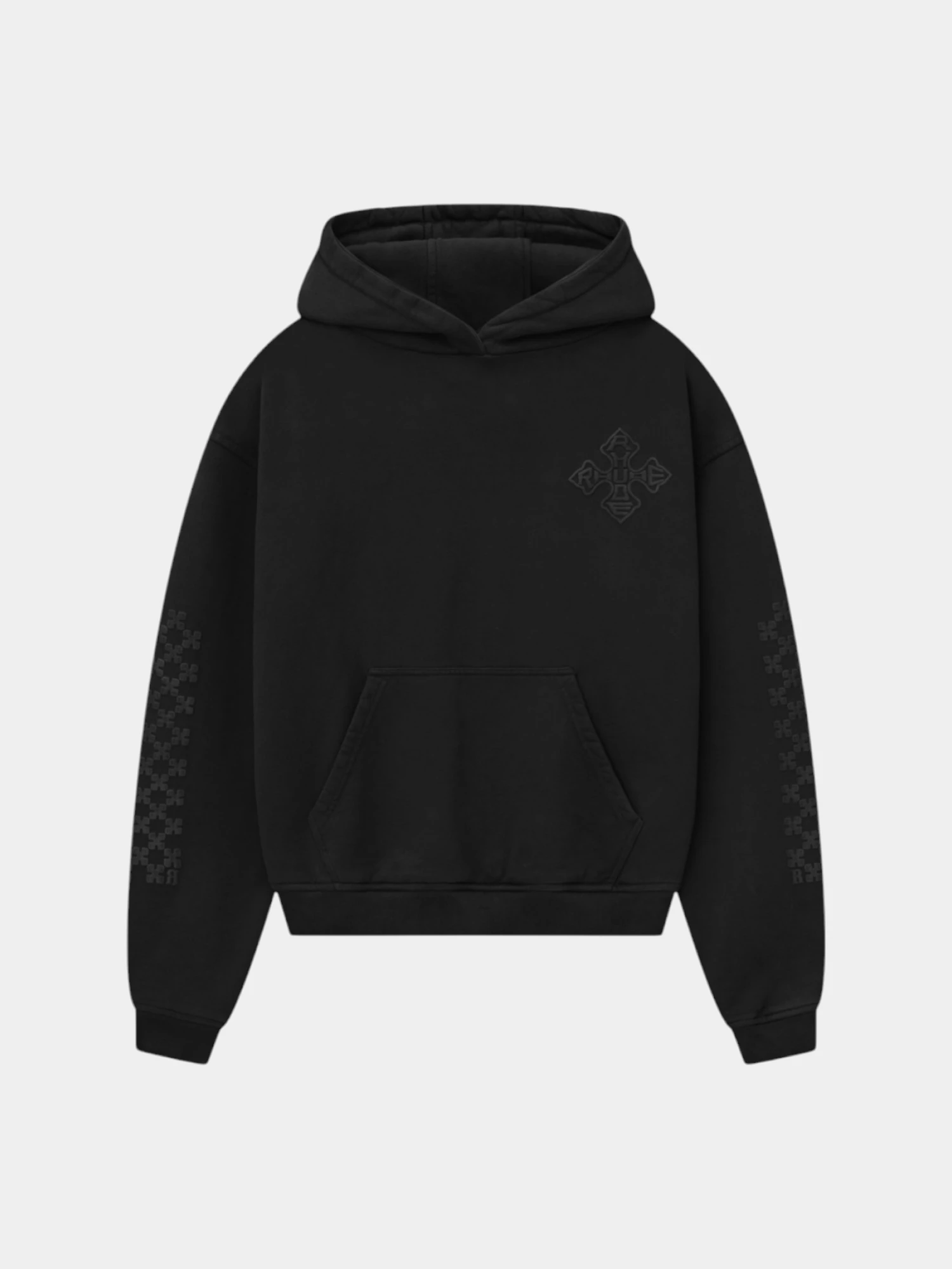 Худи RHUDE Cross Logo Vtg Black/Black