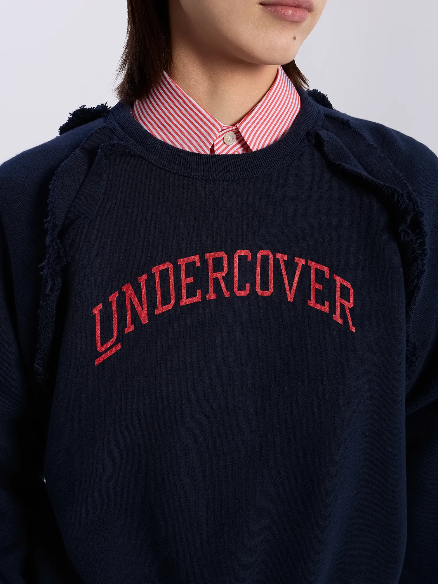 Женский свитшот UNDERCOVER Sweat Ruffle Navy
