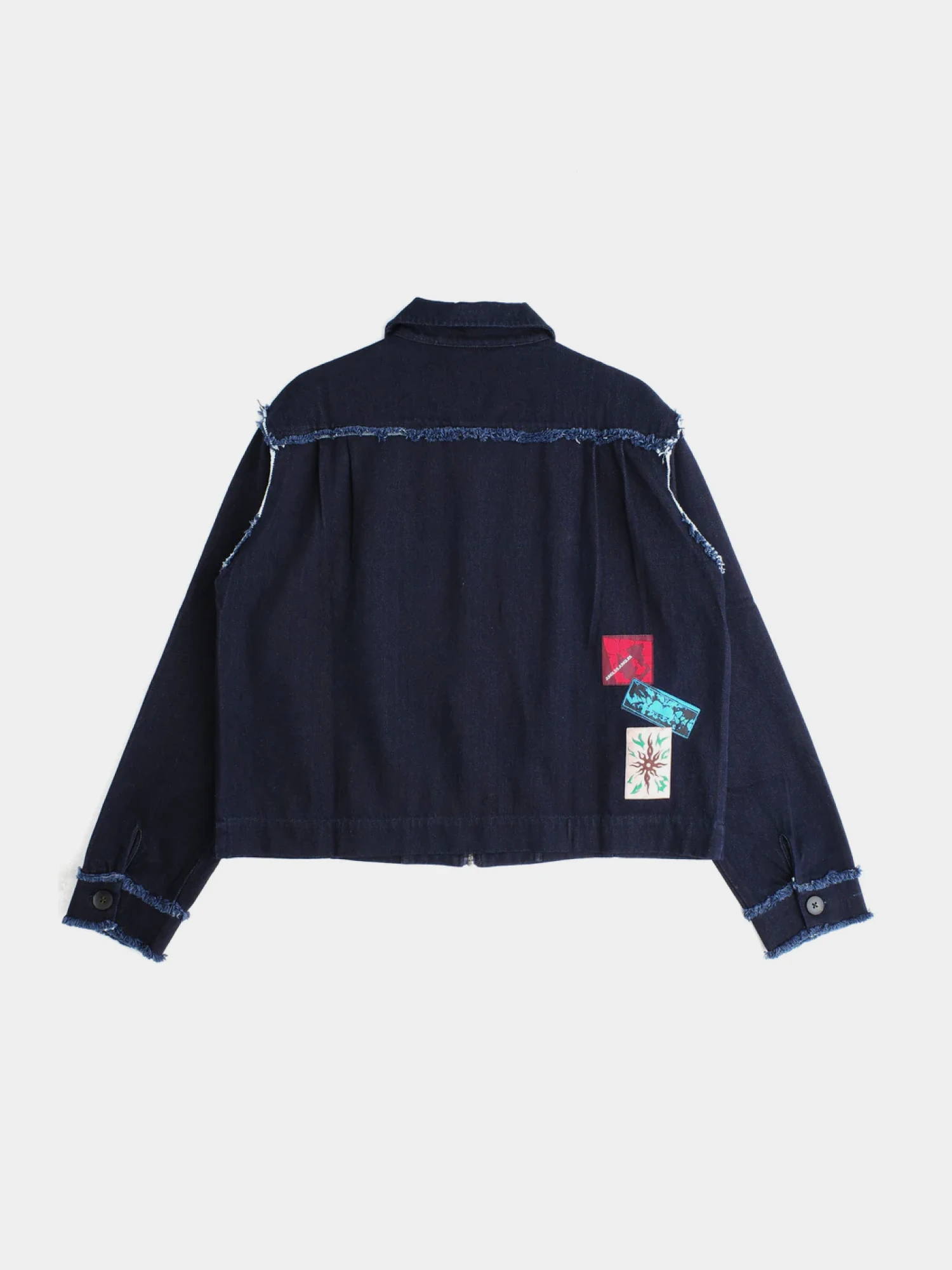Джинсовый овершот Jungles Jungles Distressed Trucker Denim