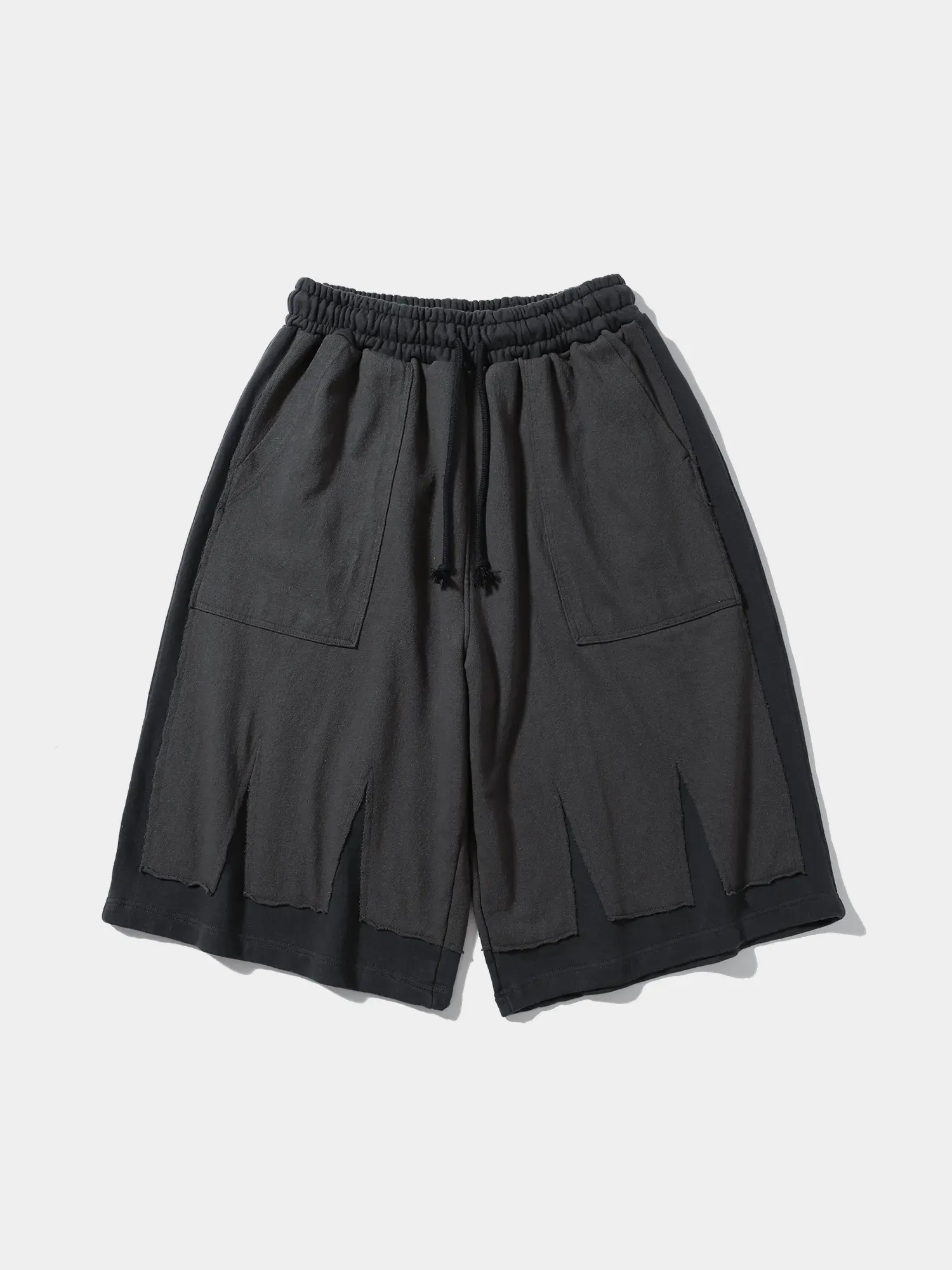 Шорты ANGLAN Open Dart Patch Sweat Half Pants Dark Grey