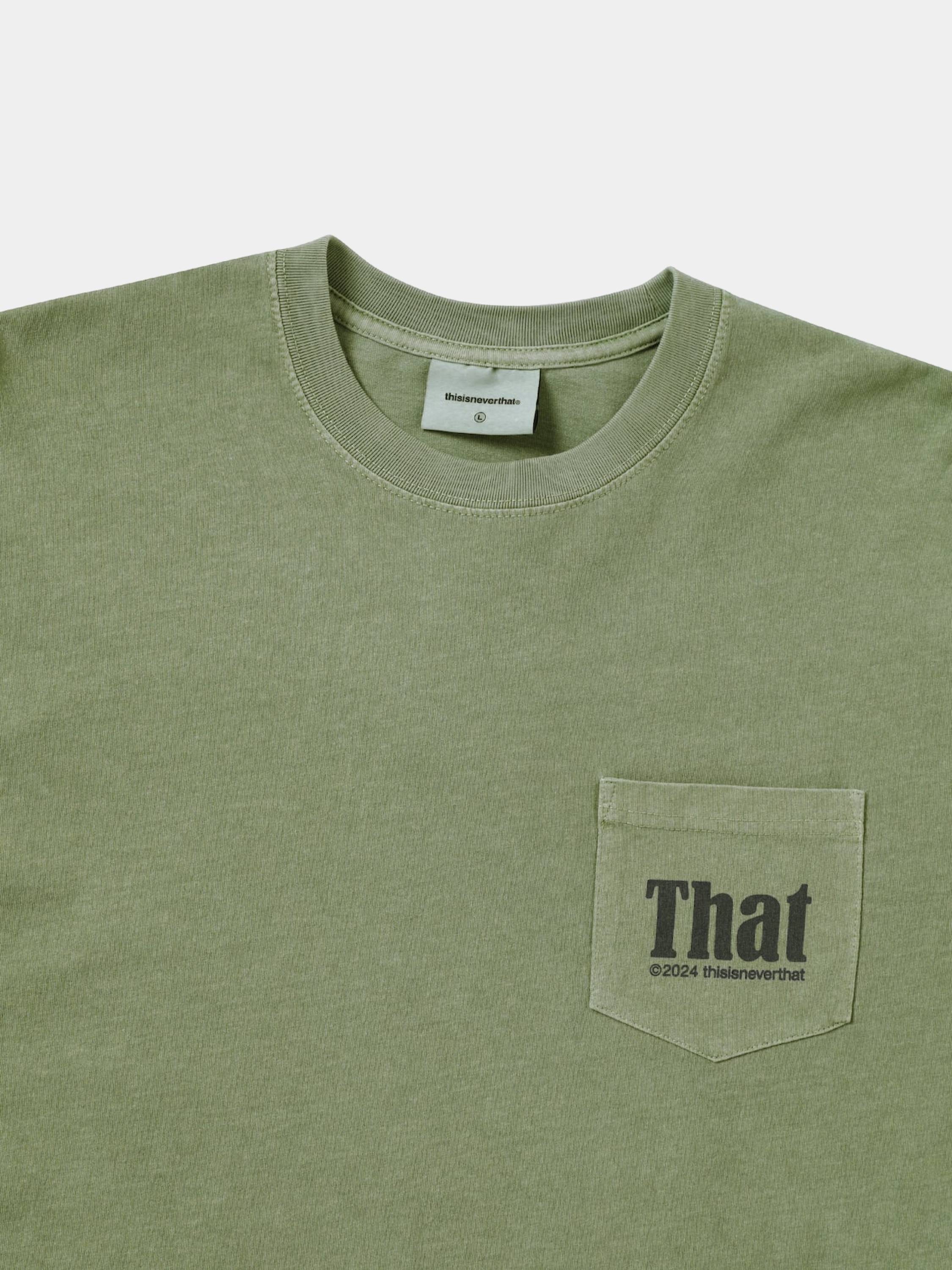 Лонгслив thisisneverthat That Pocket L/S Tee Olive