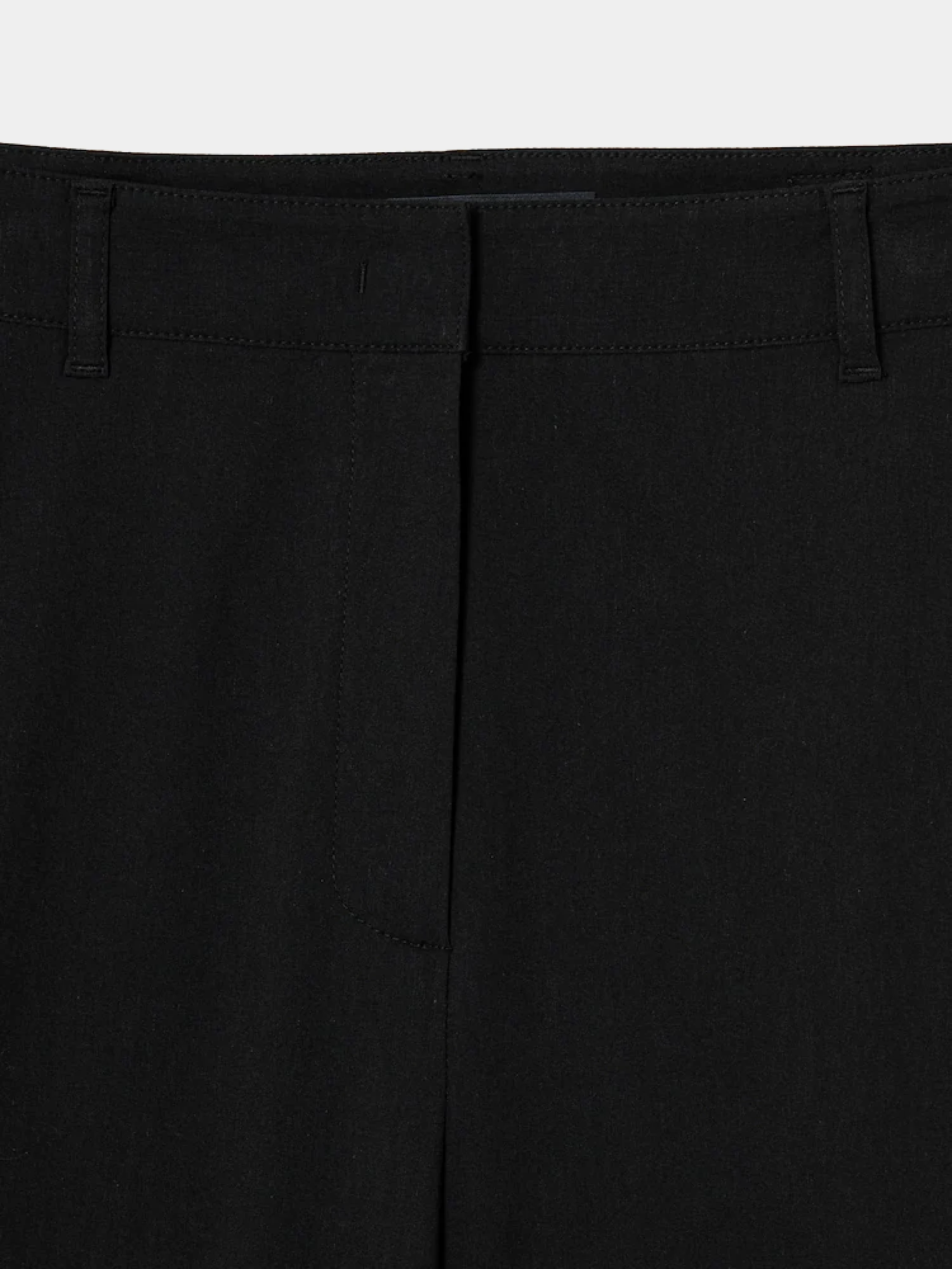 Брюки JUUN.J Buckle Detail Cotton Pants Black