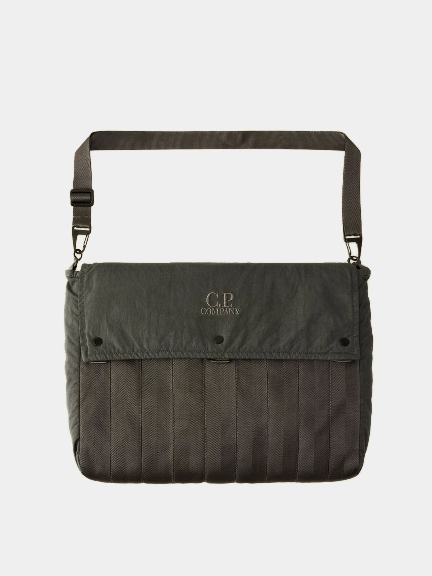 Сумка C.P. Company Herringbone Logo Bag Smoked Pearl
