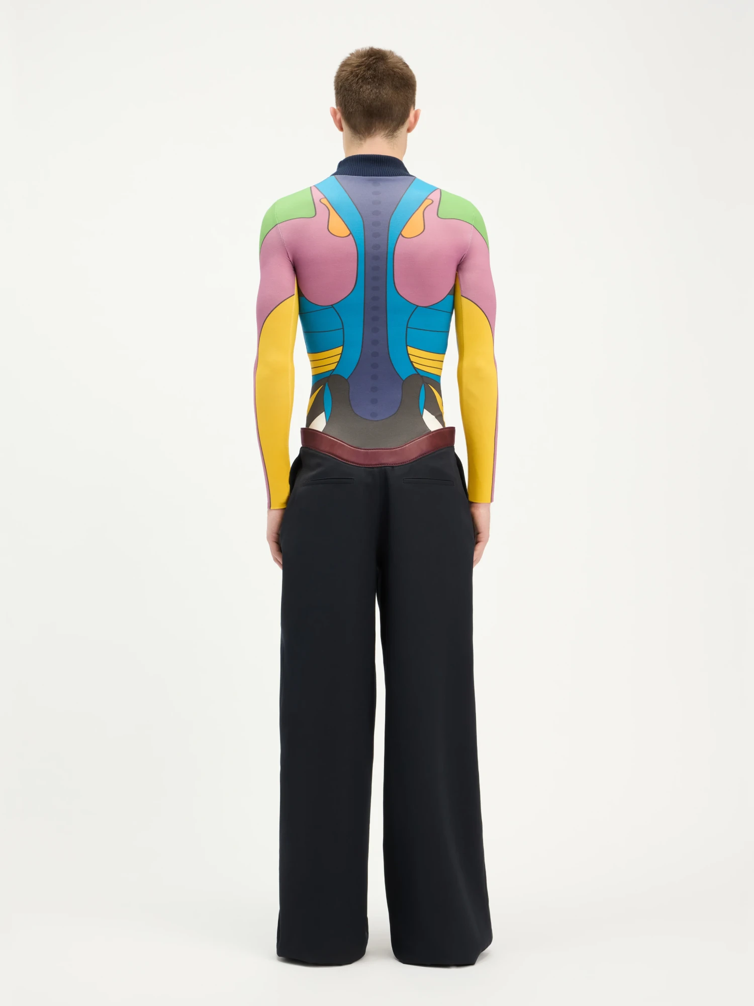 Брюки Jean Paul Gaultier The Curved Suit Pants Navy