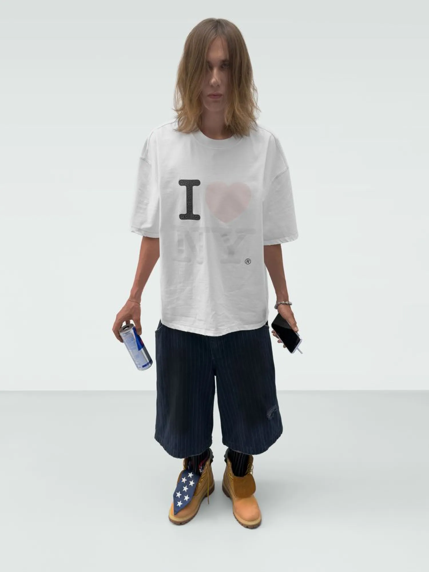 Футболка MADFRENZY I Love NY White