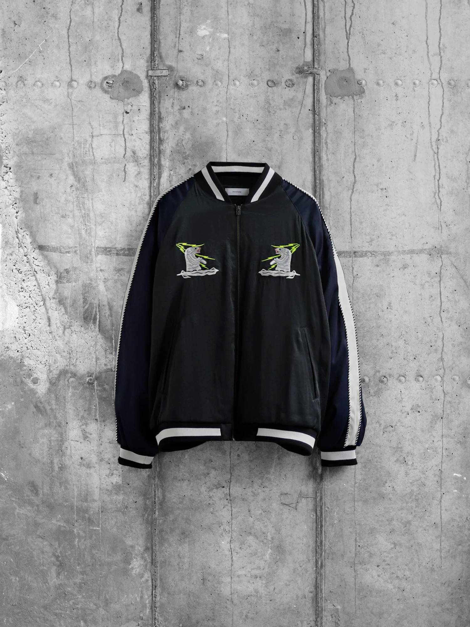 Бомбер FACETASM Souvenir Jacket Black Navy