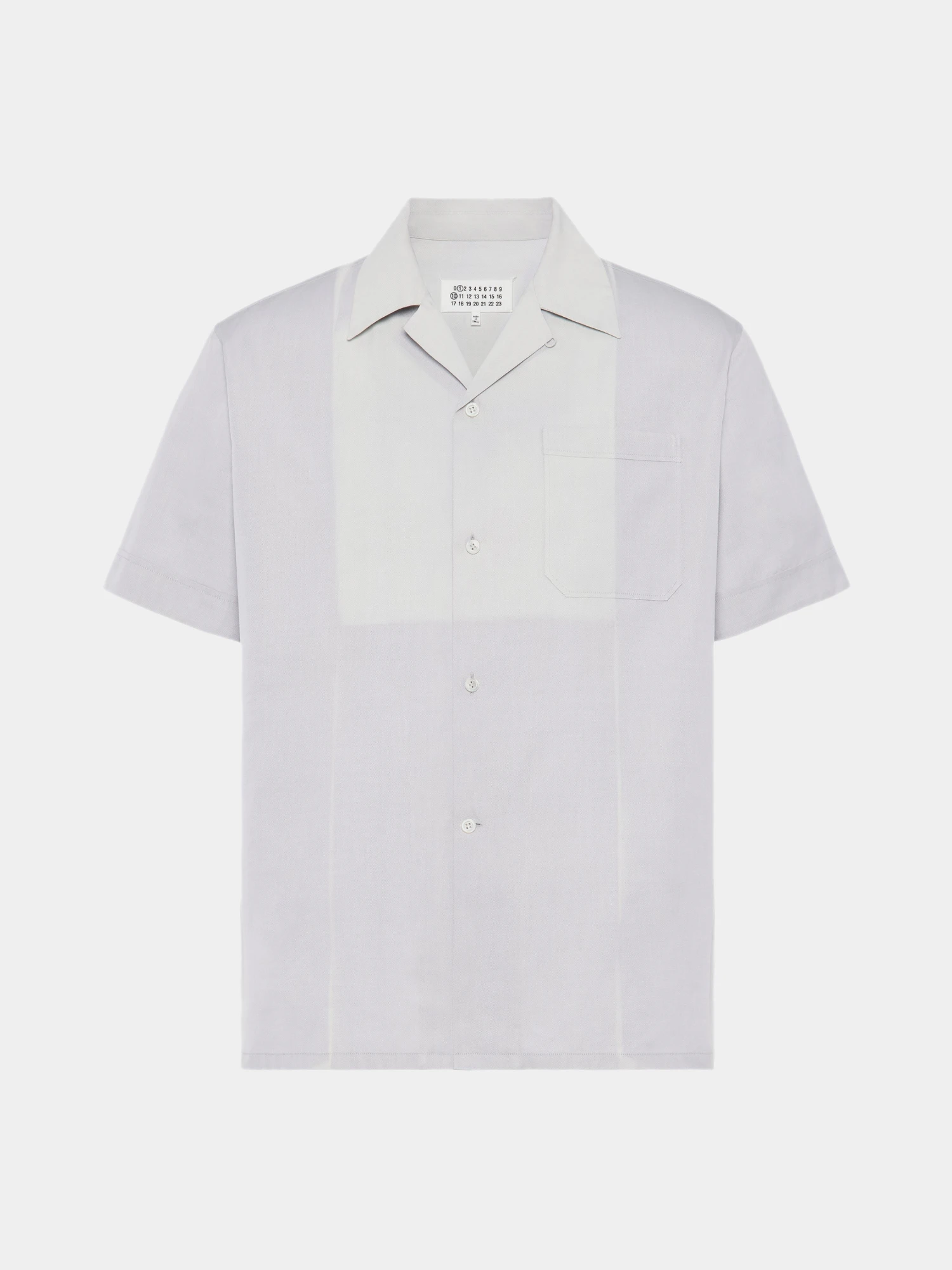 Рубашка Maison Margiela Panelled Short-Sleeved Pearl Grey